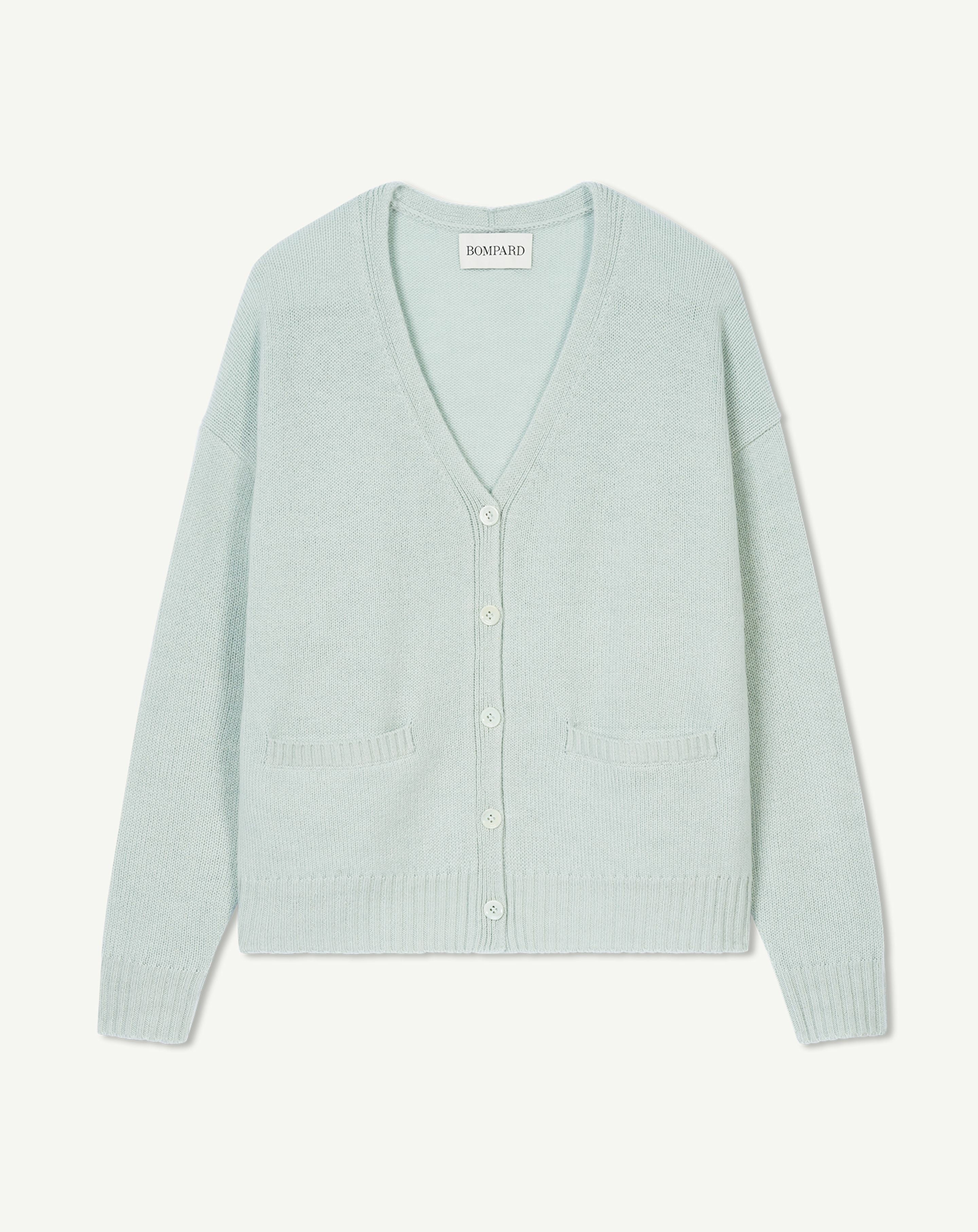 Gilet oversized-VERT ARAGON-100% cachemire