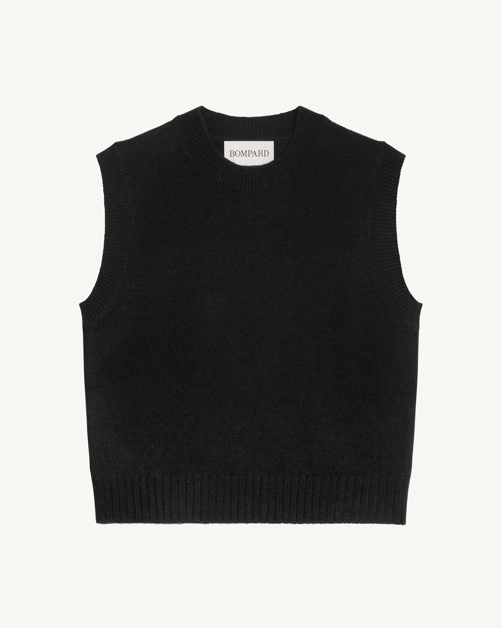 Pull sans manches Lisette-NOIR-100% cachemire