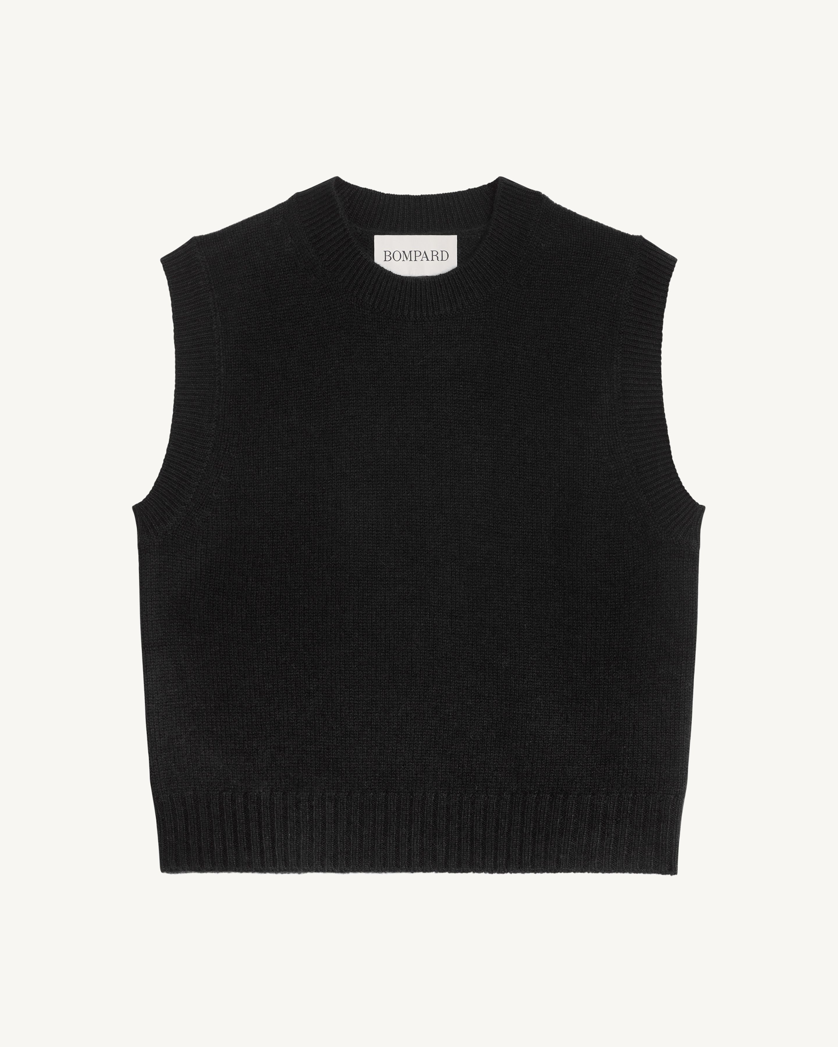Pull sans manches Lisette-NOIR-100% cachemire