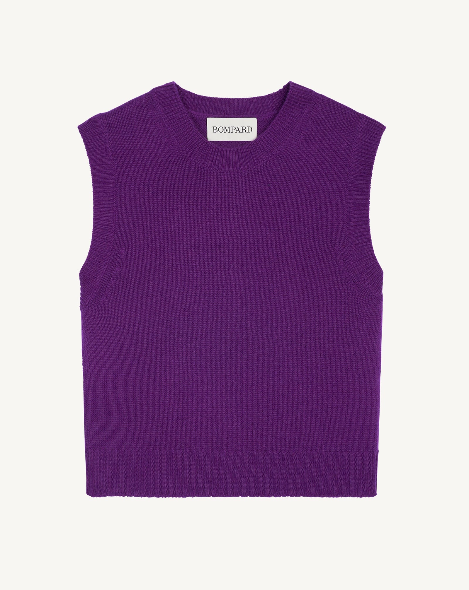 Pull sans manches Lisette-CYCLAMEN-100% cachemire