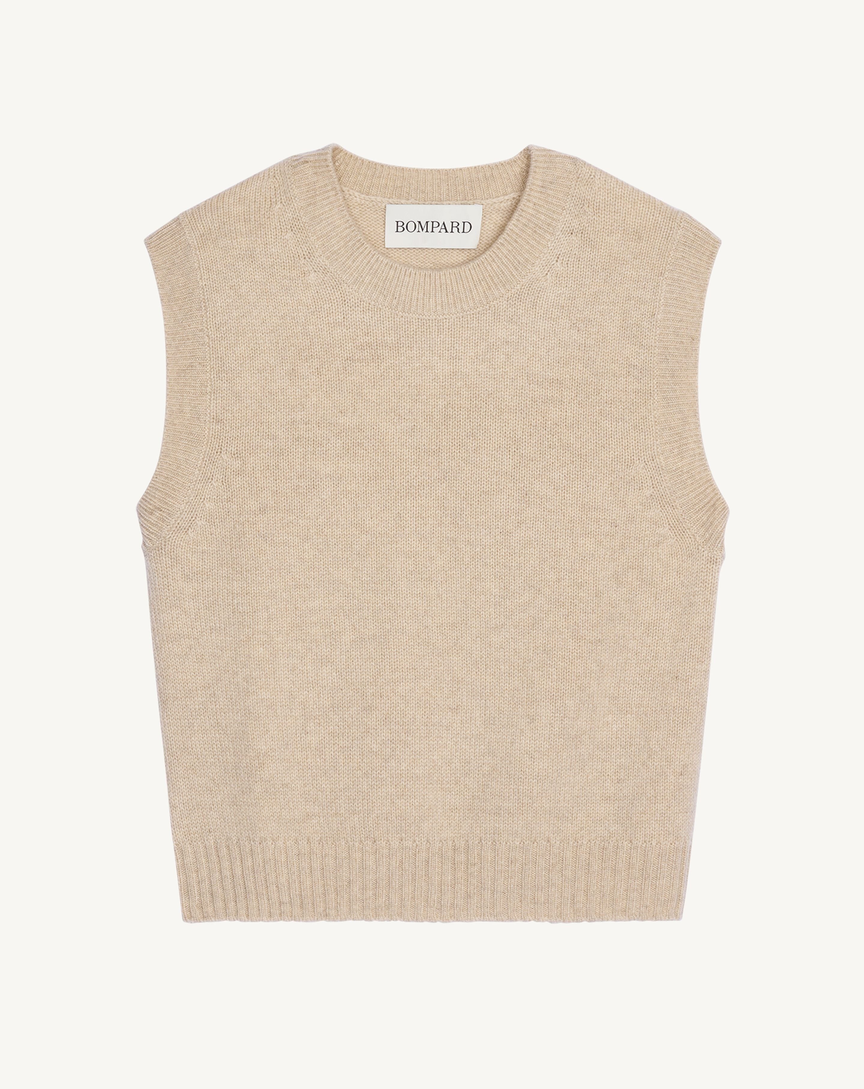 Pull sans manches Lisette-AVOINE-100% cachemire