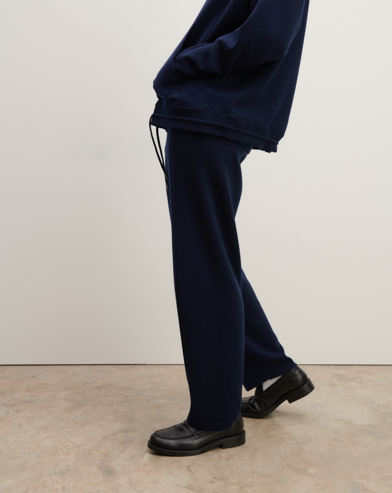 Jogging casual -MARINE-100% laine