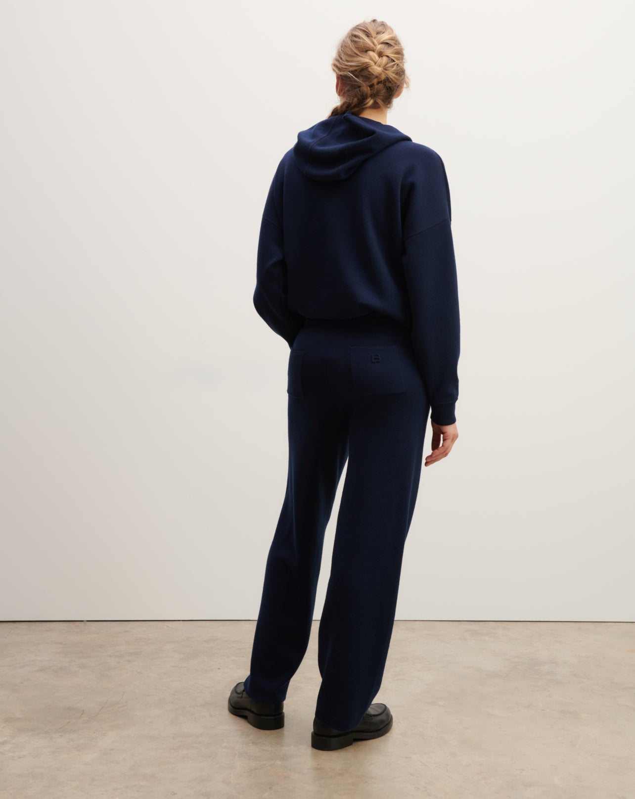 Jogging casual -MARINE-100% laine