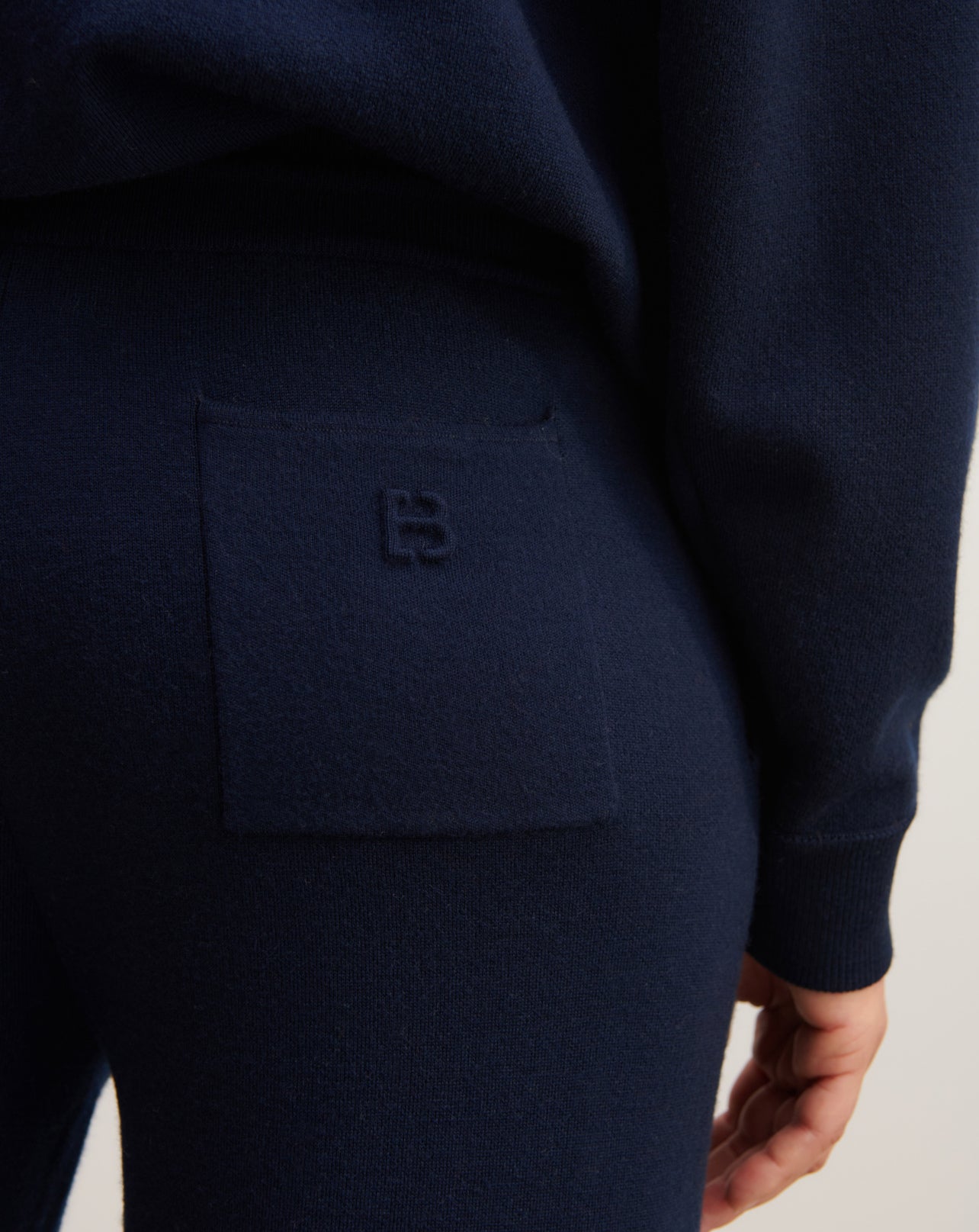 Jogging casual -MARINE-100% laine