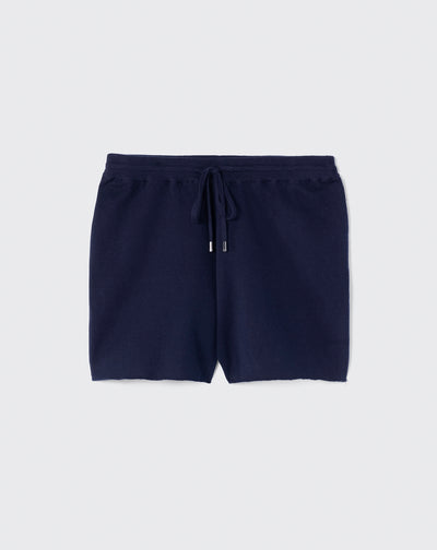 Short ultrafin coton cachemire-MARINE-85% PIMA COTON 15% CACHEMIRE