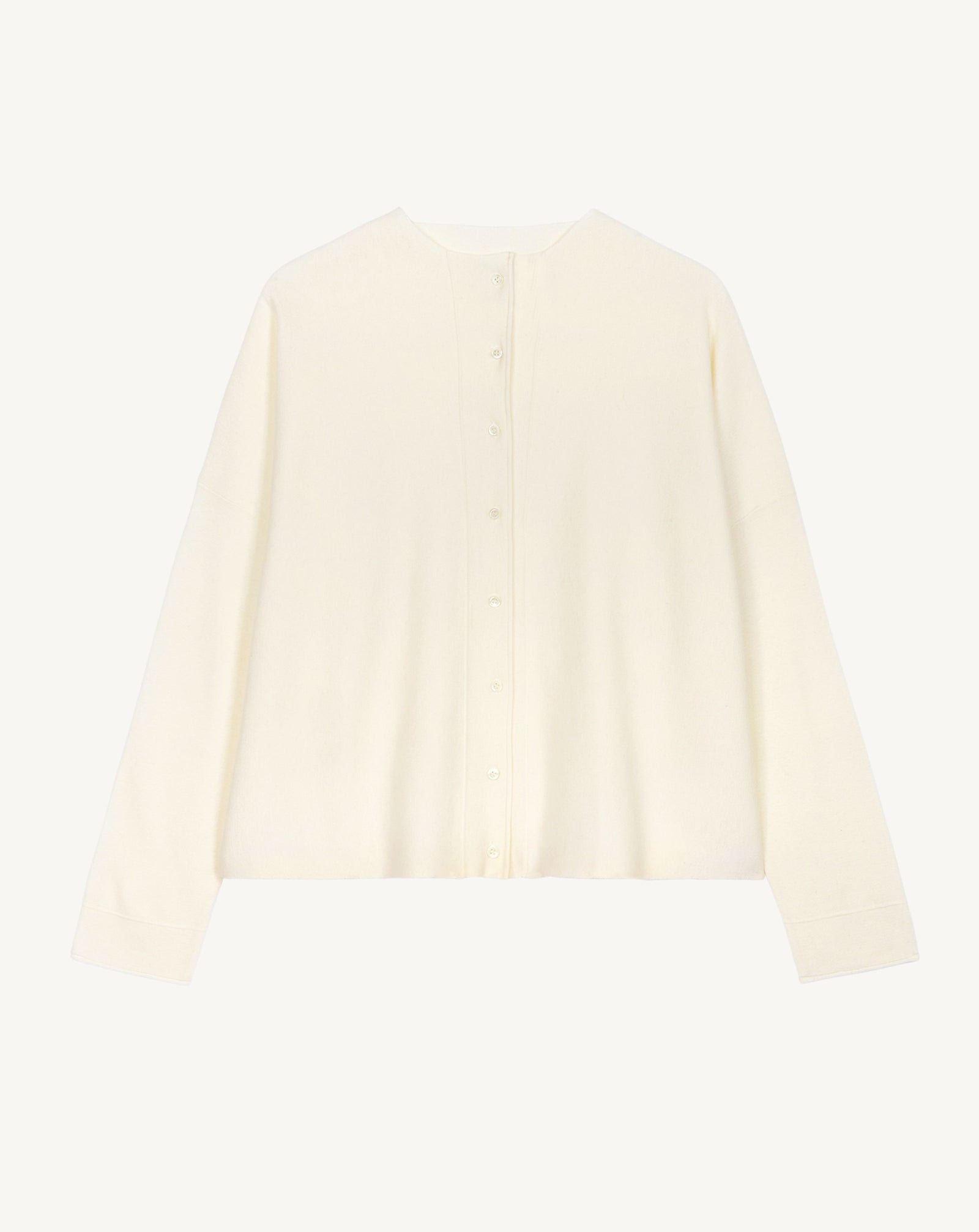 Cardigan oversize-NATUREL-70% coton 30% cachemire