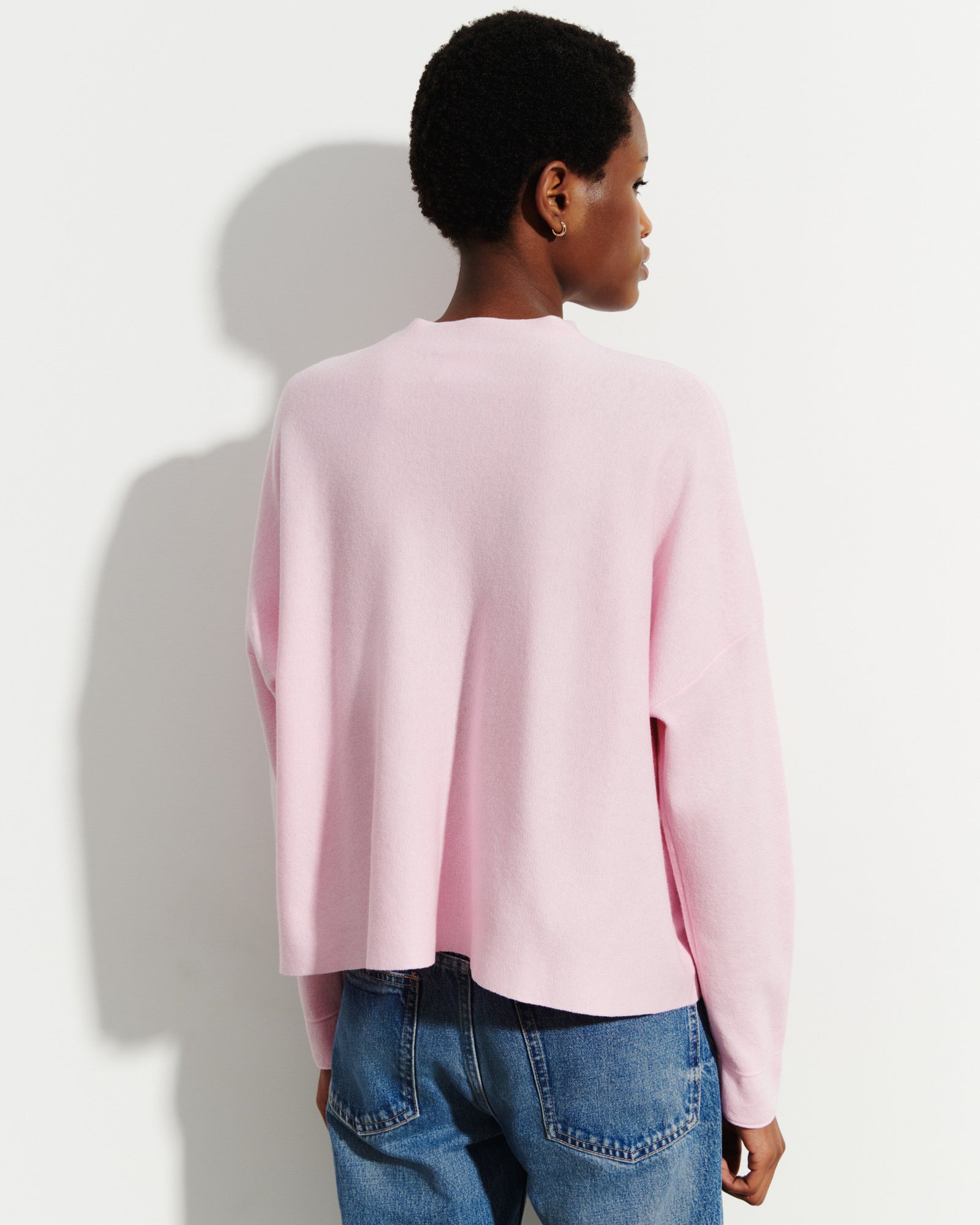 Cardigan oversize-SAKURA-70% coton 30% cachemire