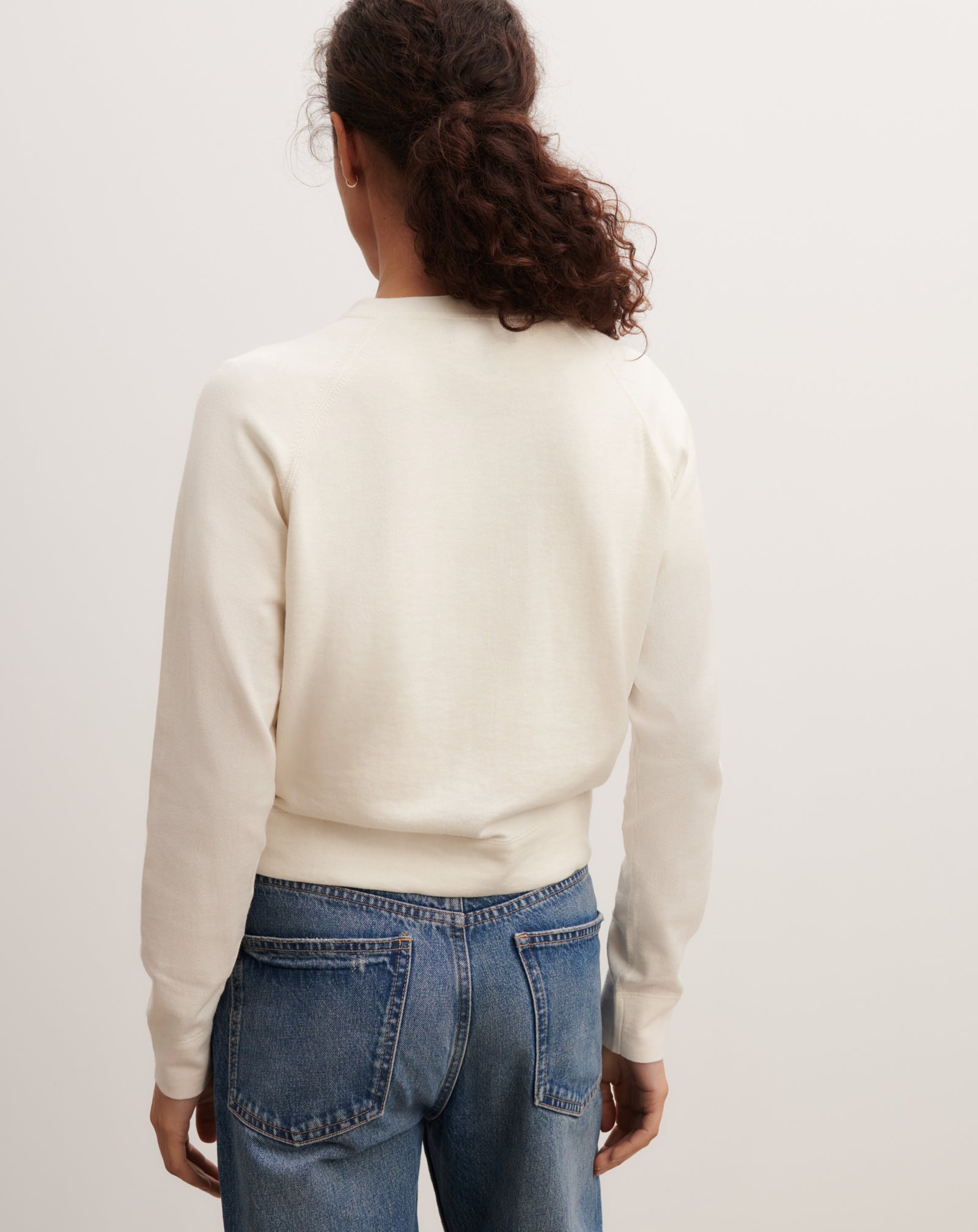 Cardigan court-NATUREL-85% pima coton 15% cachemire