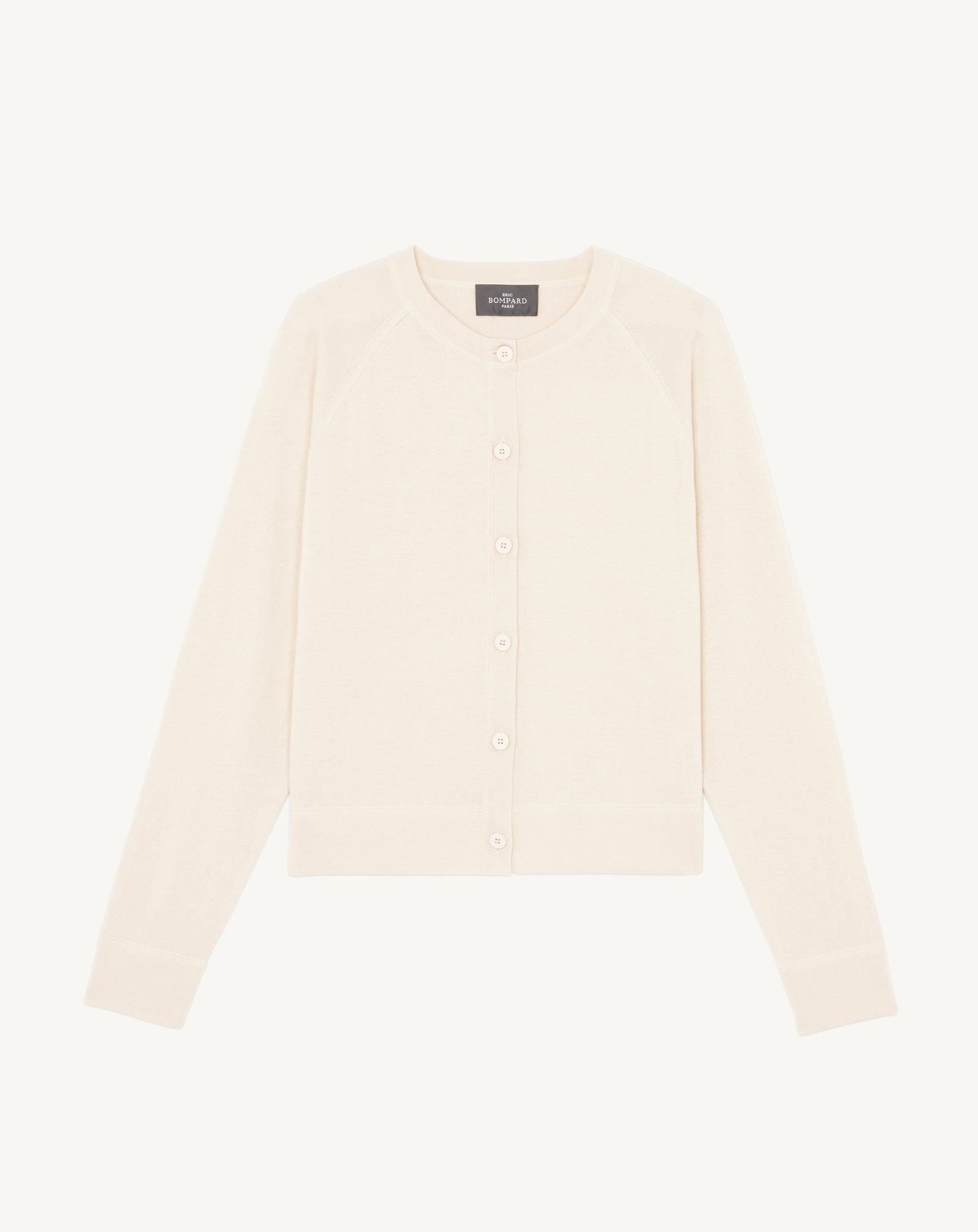 Cardigan ultrafin coton cachemire-NATUREL-85% PIMA COTON 15% CACHEMIRE