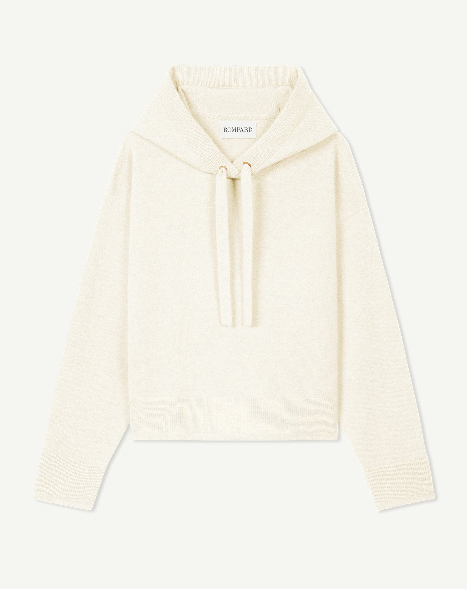 Pull à capuche ample-NATUREL-100% cachemire