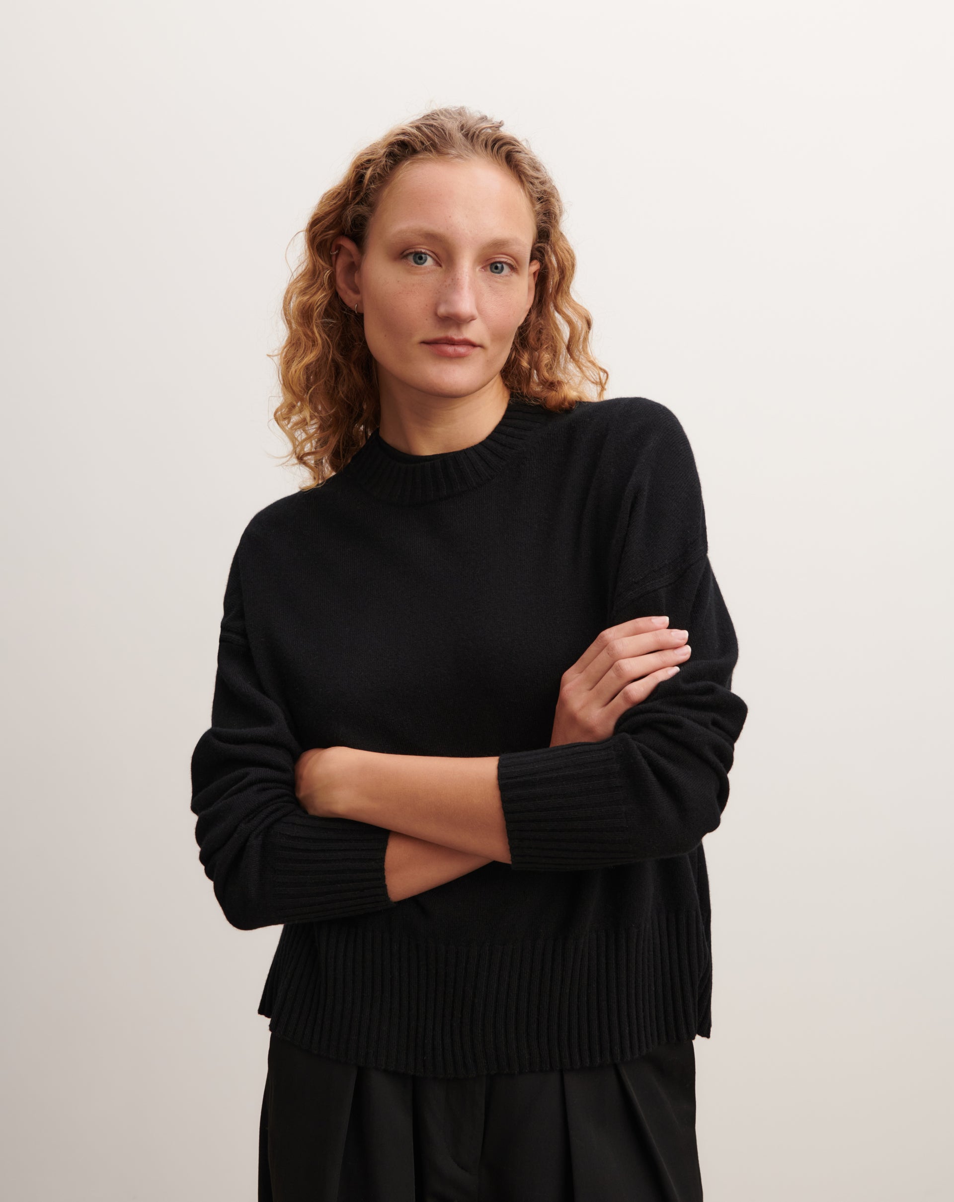 Pull col rond oversized