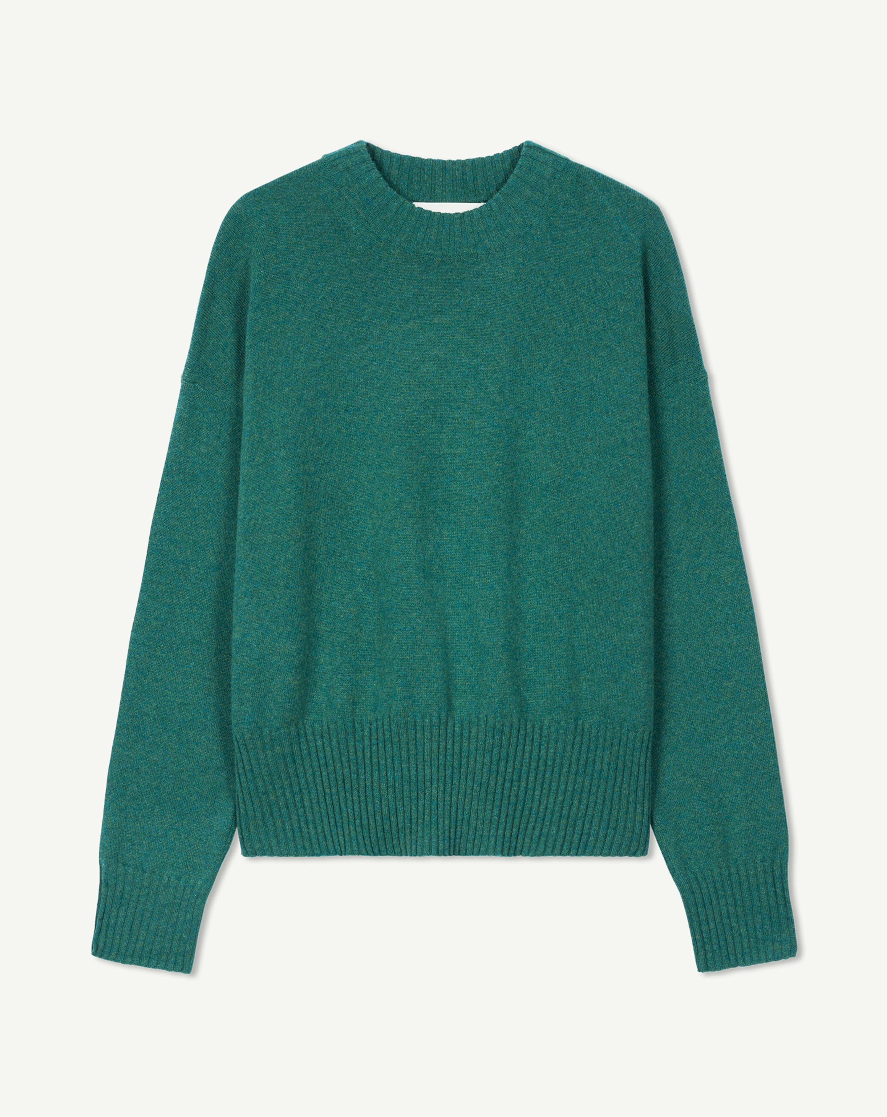 Pull col rond oversized-CEDRE-70% cachemire 30% soie