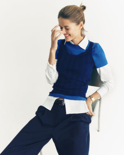 Débardeur en côtes-AMIRAL-100% coton