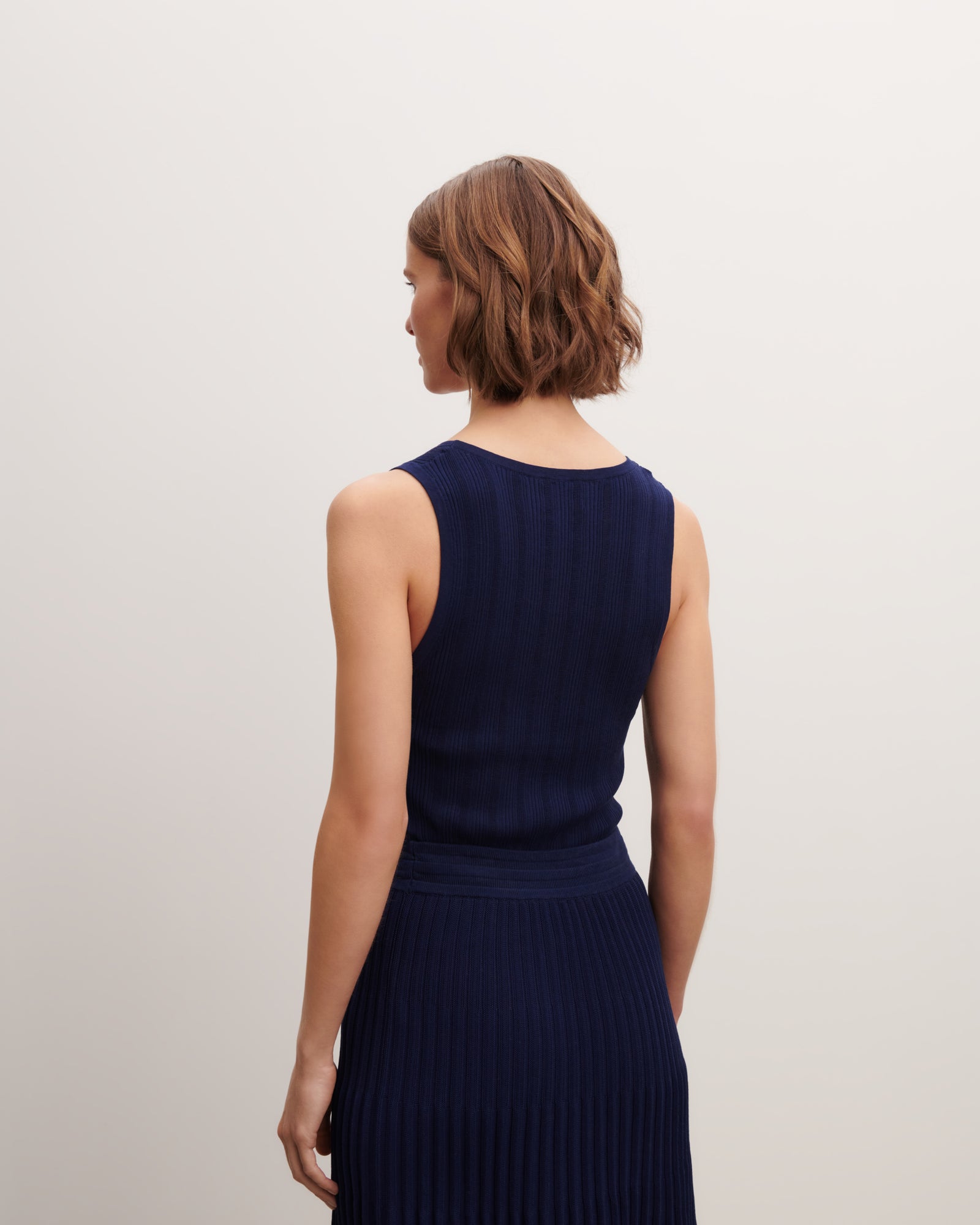 Débardeur en côtes-AMIRAL-100% coton