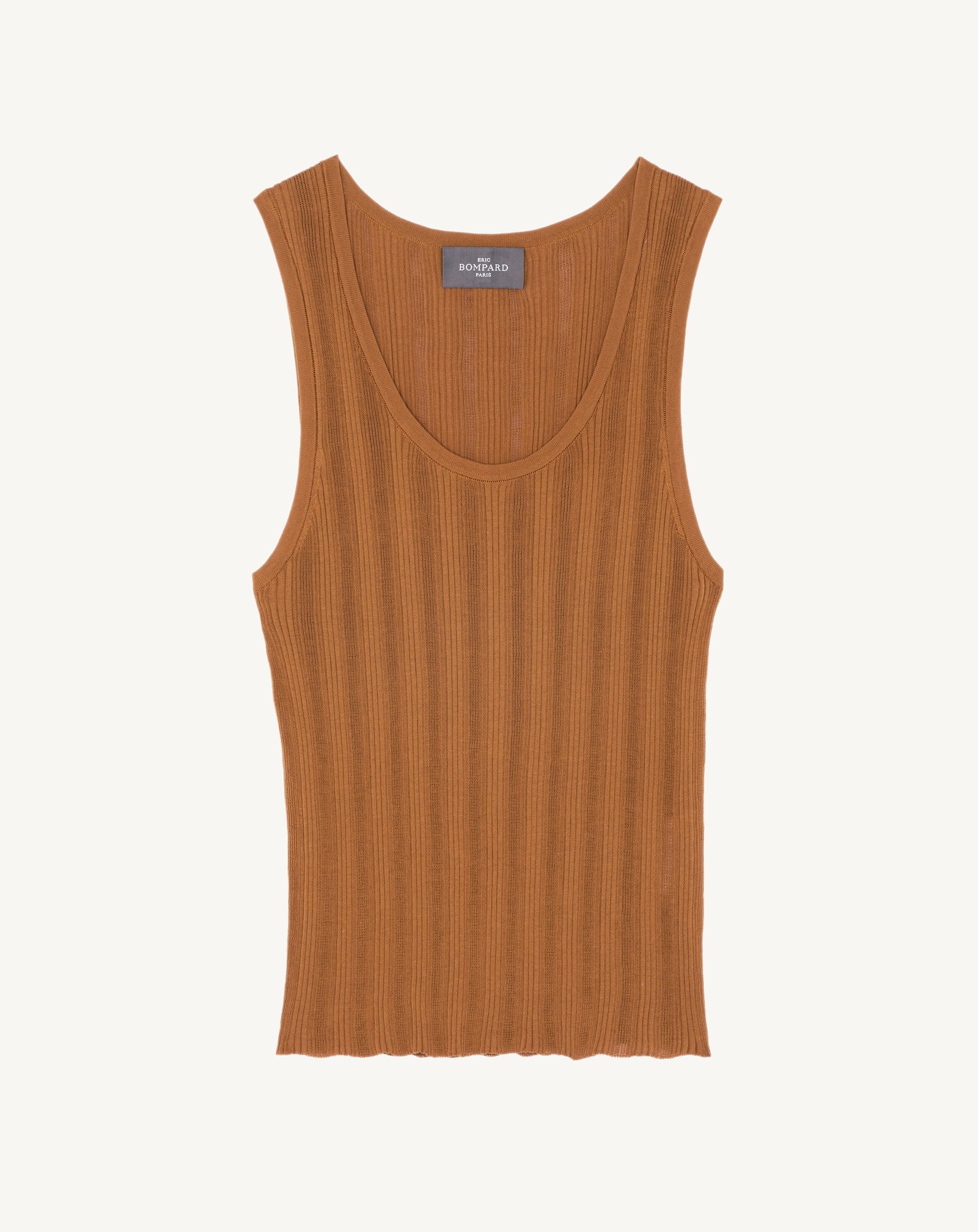 Débardeur en côtes-MACCHIATO-100% coton