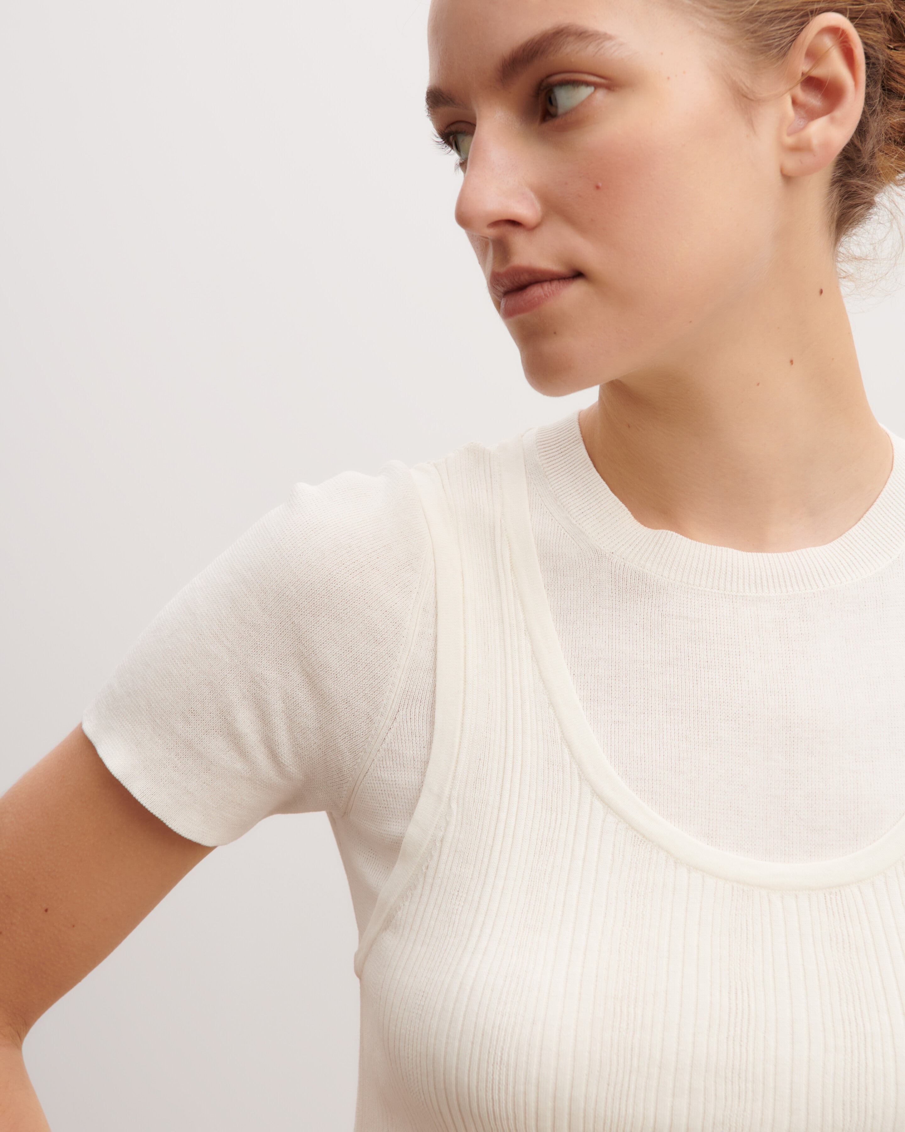 Débardeur en côtes-PANNA-100% coton