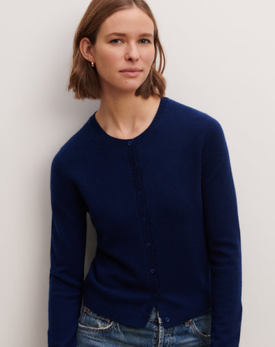 Cardigan  manches boutons-AMIRAL-100% cachemire