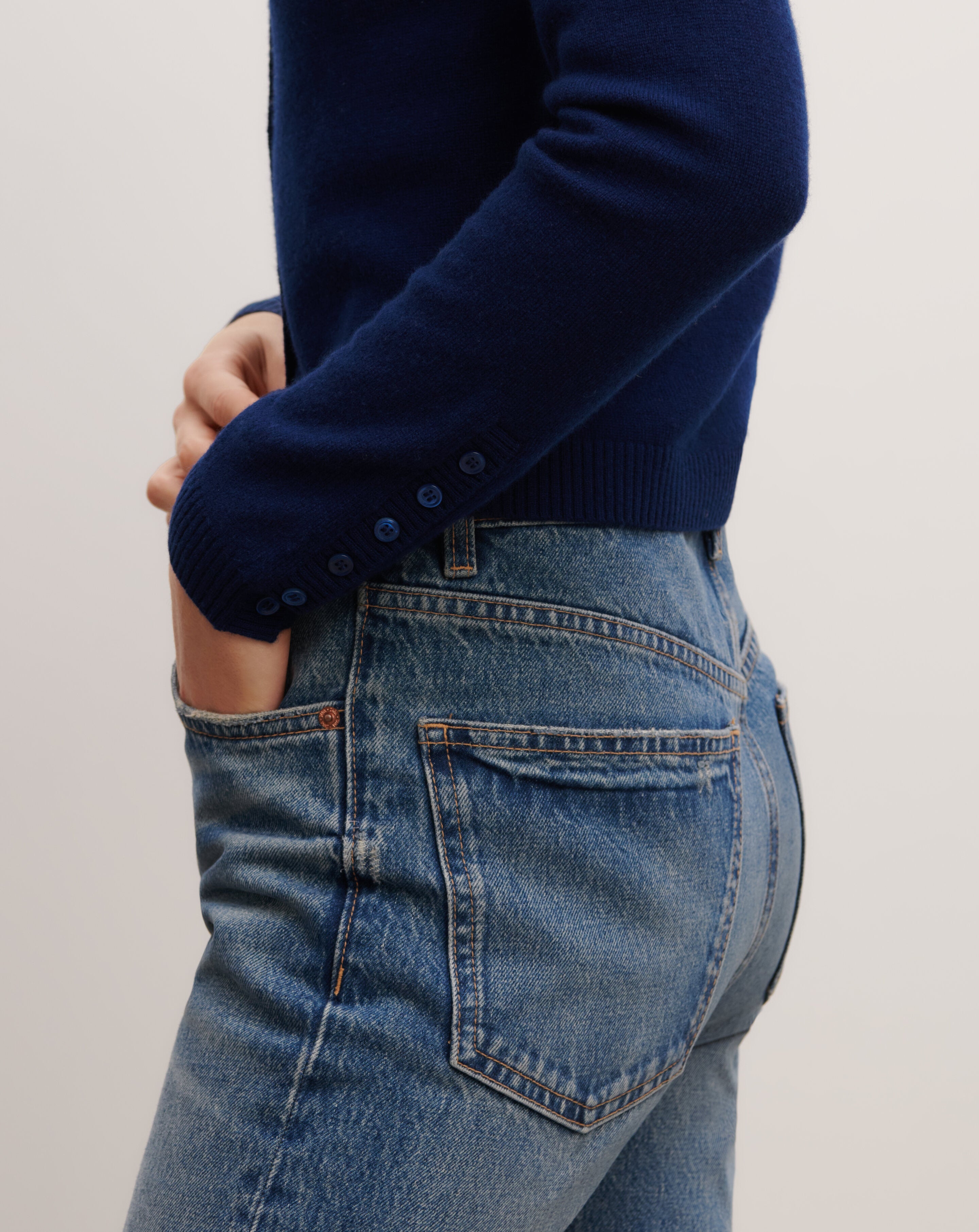 Cardigan  manches boutons-AMIRAL-100% cachemire