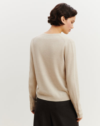 Cardigan  manches boutons-AVOINE-100% cachemire
