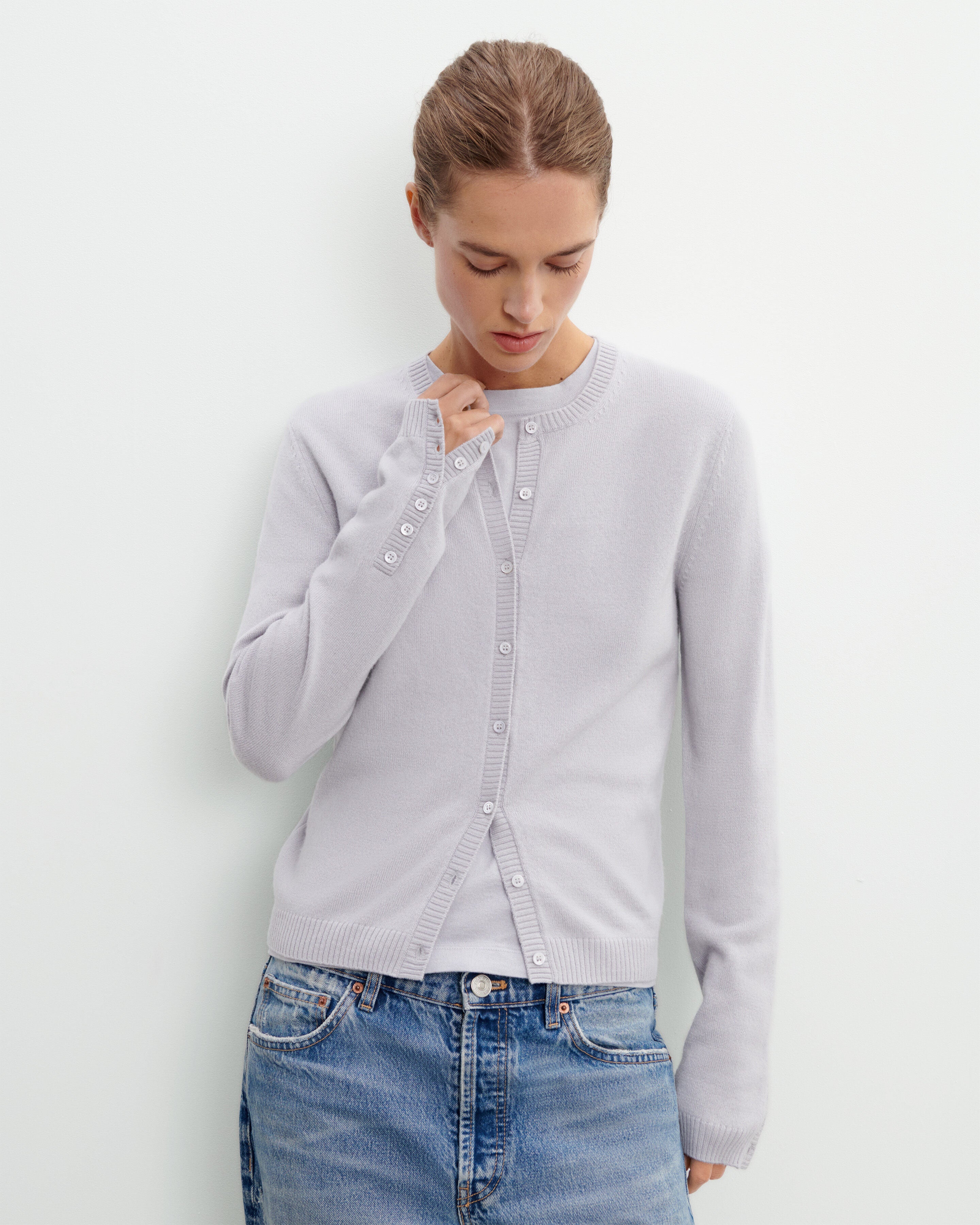 Cardigan  manches boutons-CIEL PARIS-100% cachemire