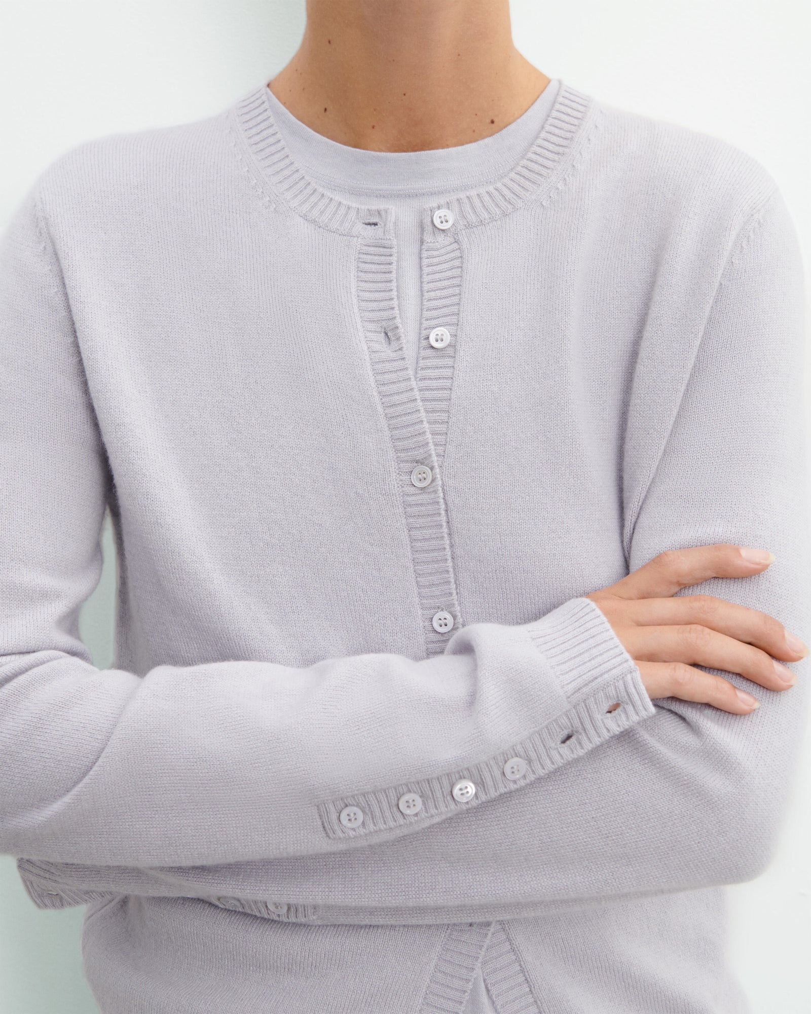 Cardigan  manches boutons-CIEL PARIS-100% cachemire