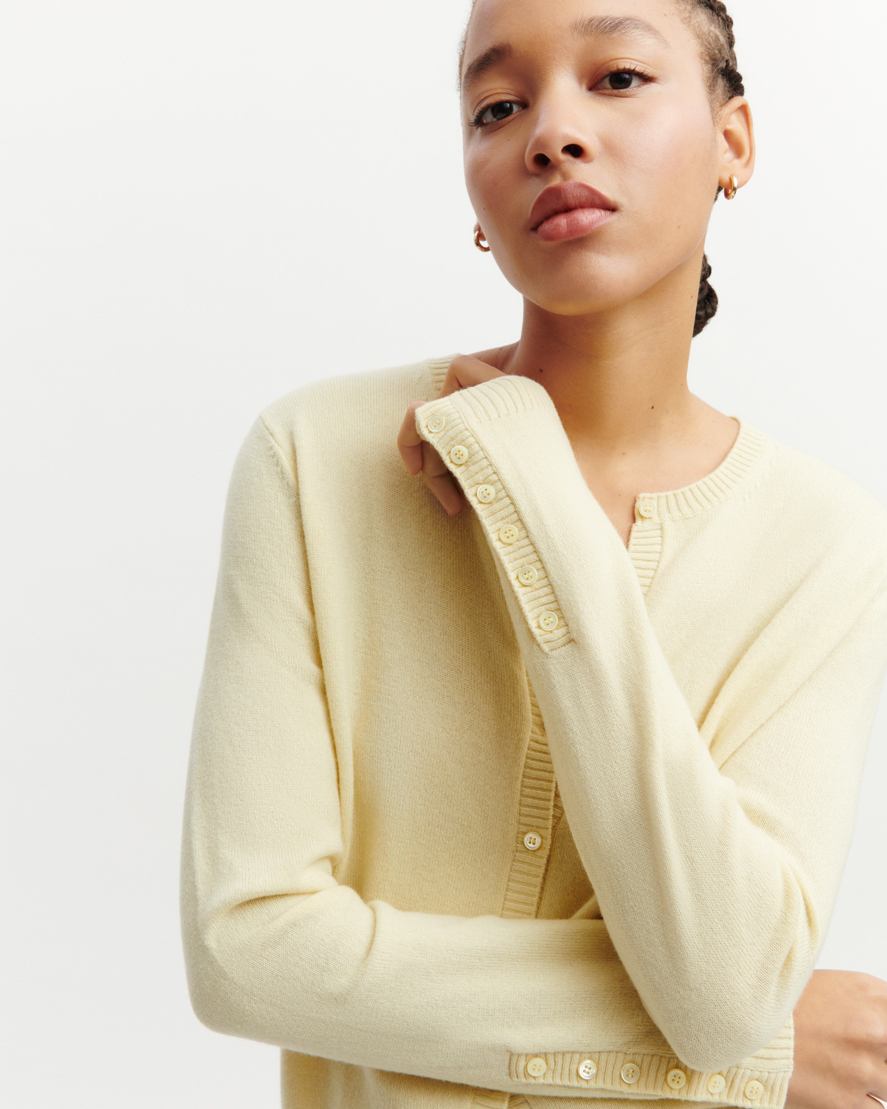 Cardigan  manches boutons-ZESTE-100% cachemire