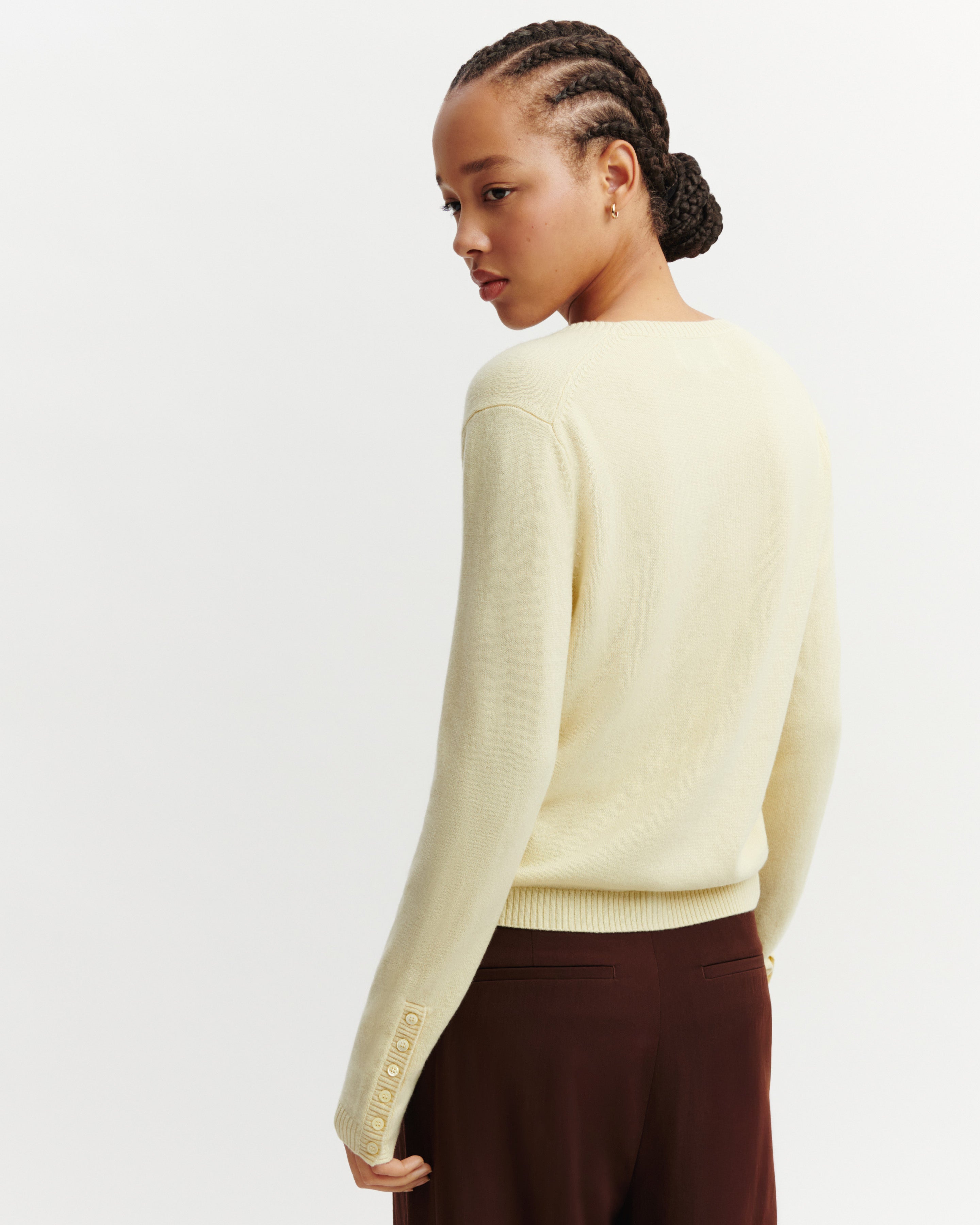 Cardigan  manches boutons-ZESTE-100% cachemire