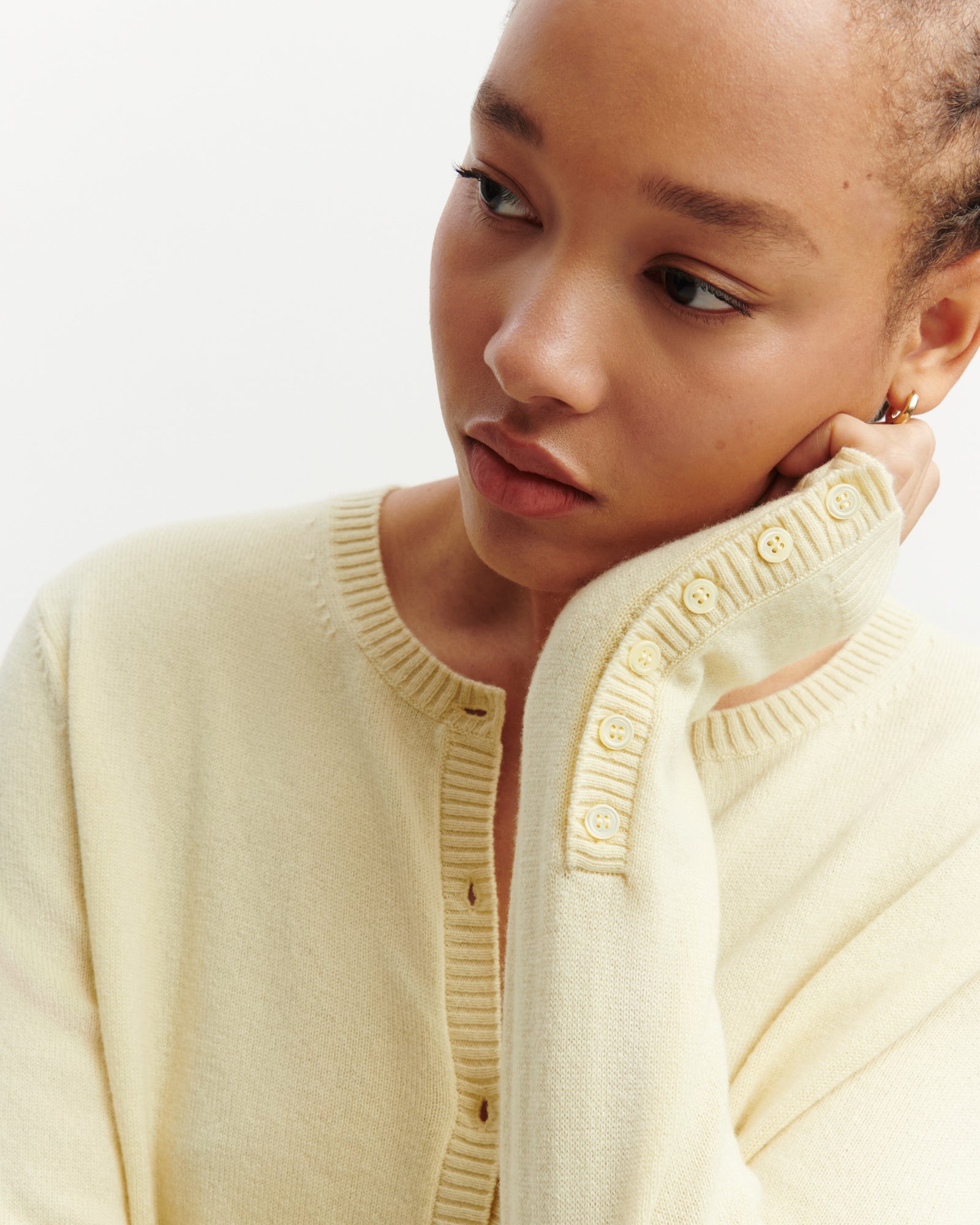 Cardigan  manches boutons-ZESTE-100% cachemire