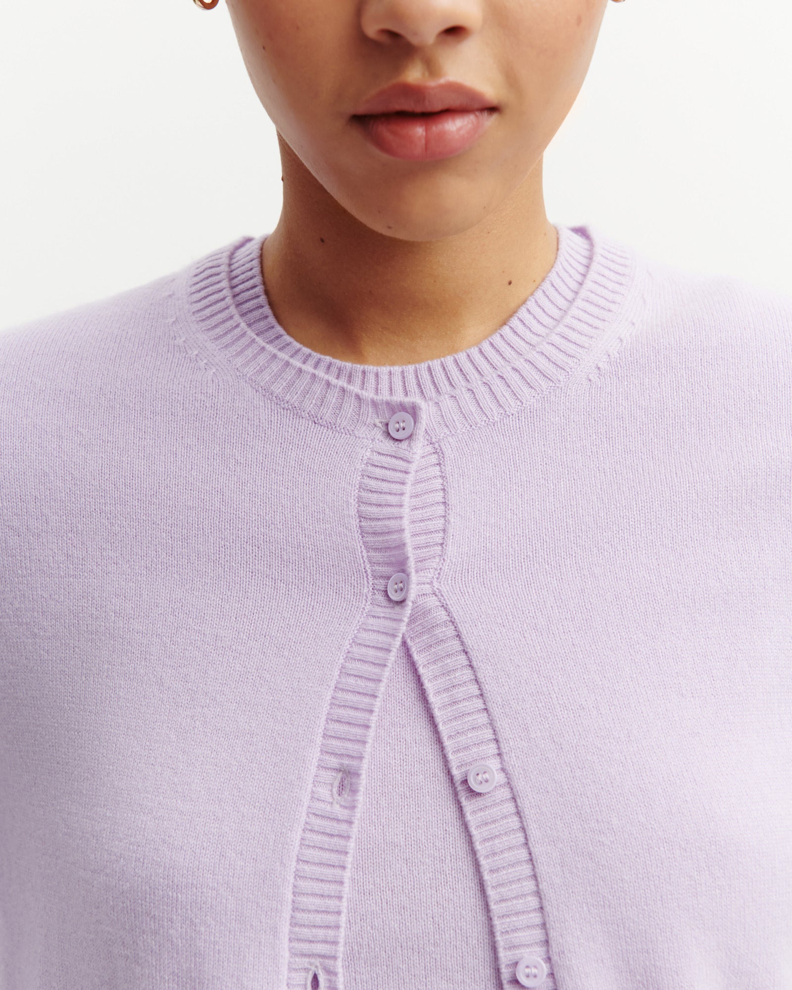 Cardigan  manches boutons-JACINTHE-100% cachemire