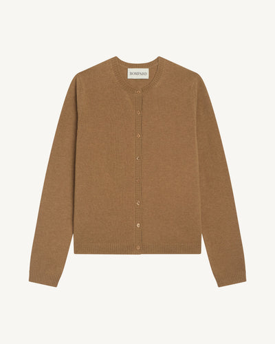 Cardigan  manches boutons-KRAFT-100% cachemire