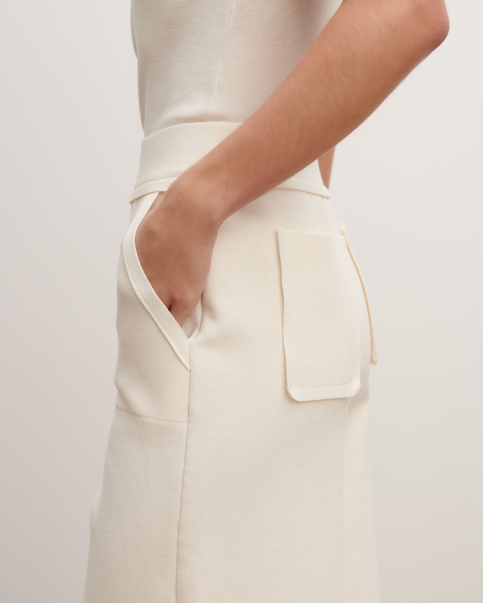 Pantalon 7/8-PANNA-100% coton