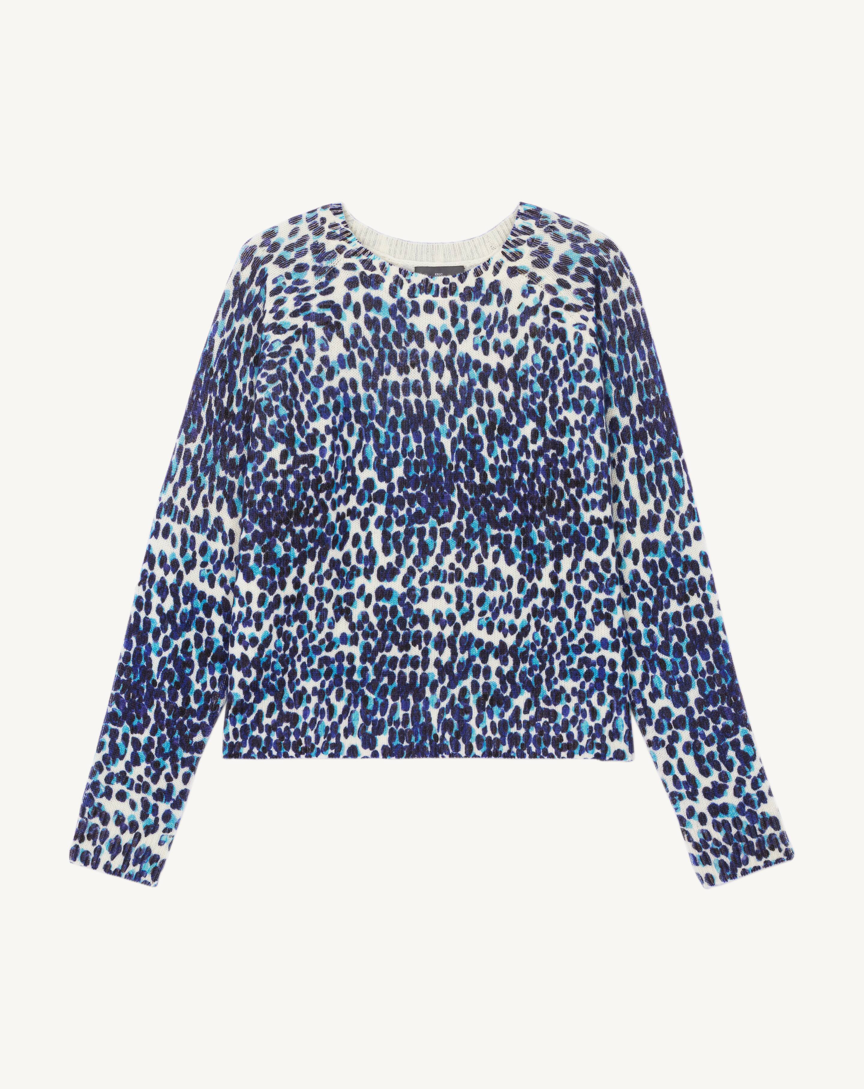 Pull ample imprimé-ARIZONA/AMIRAL-100% cachemire