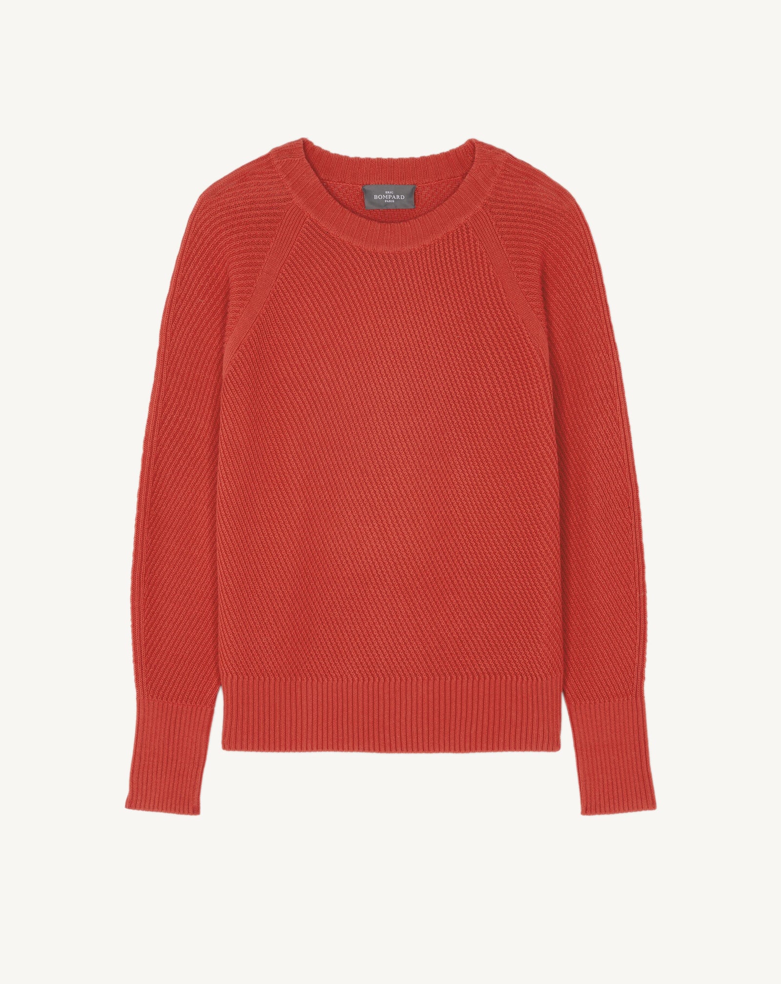 Pull col rond en côtes-SANTA FE-85% pima coton 15% cachemire