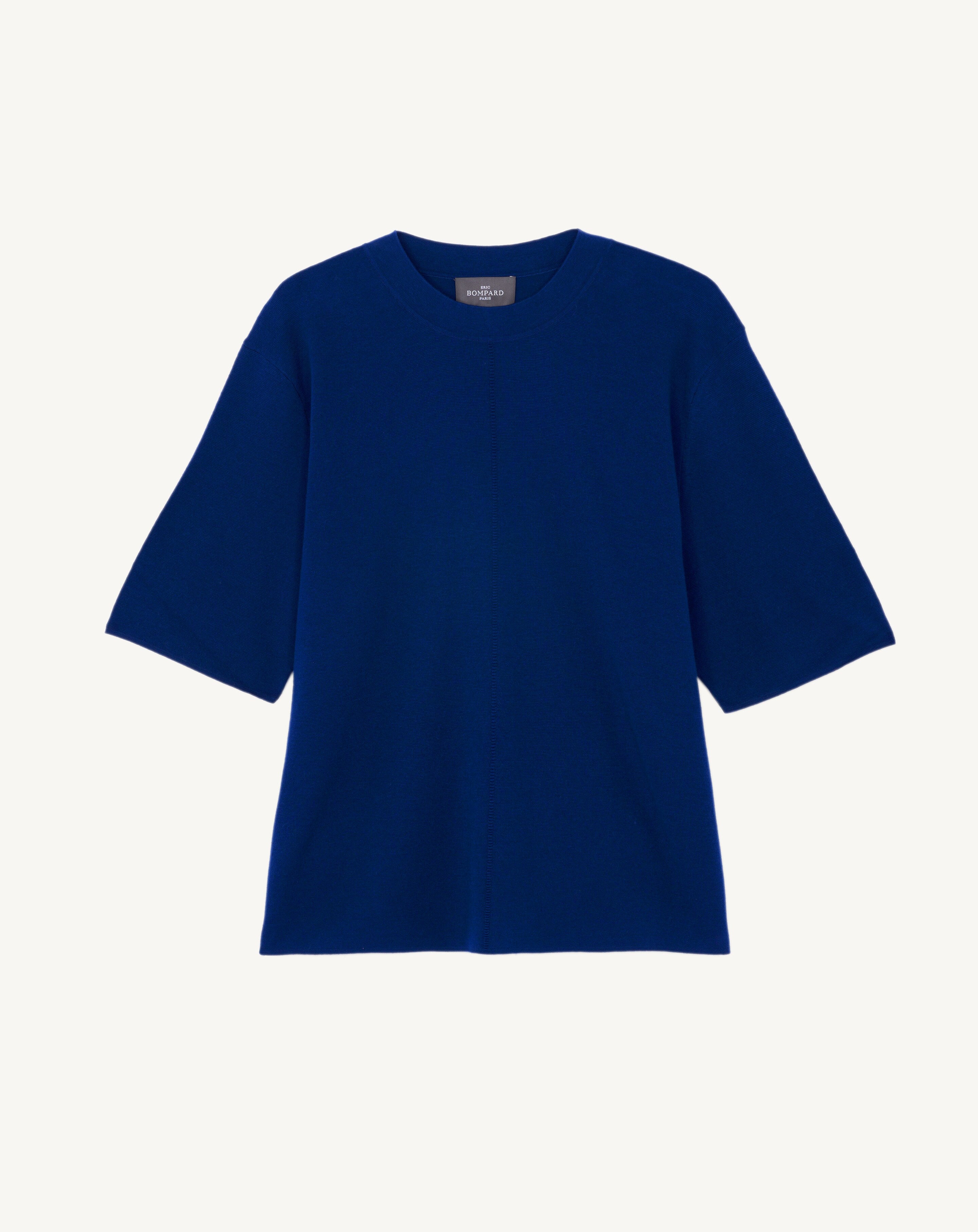T-Shirt ample minimaliste-AMIRAL-70% coton 30% cachemire
