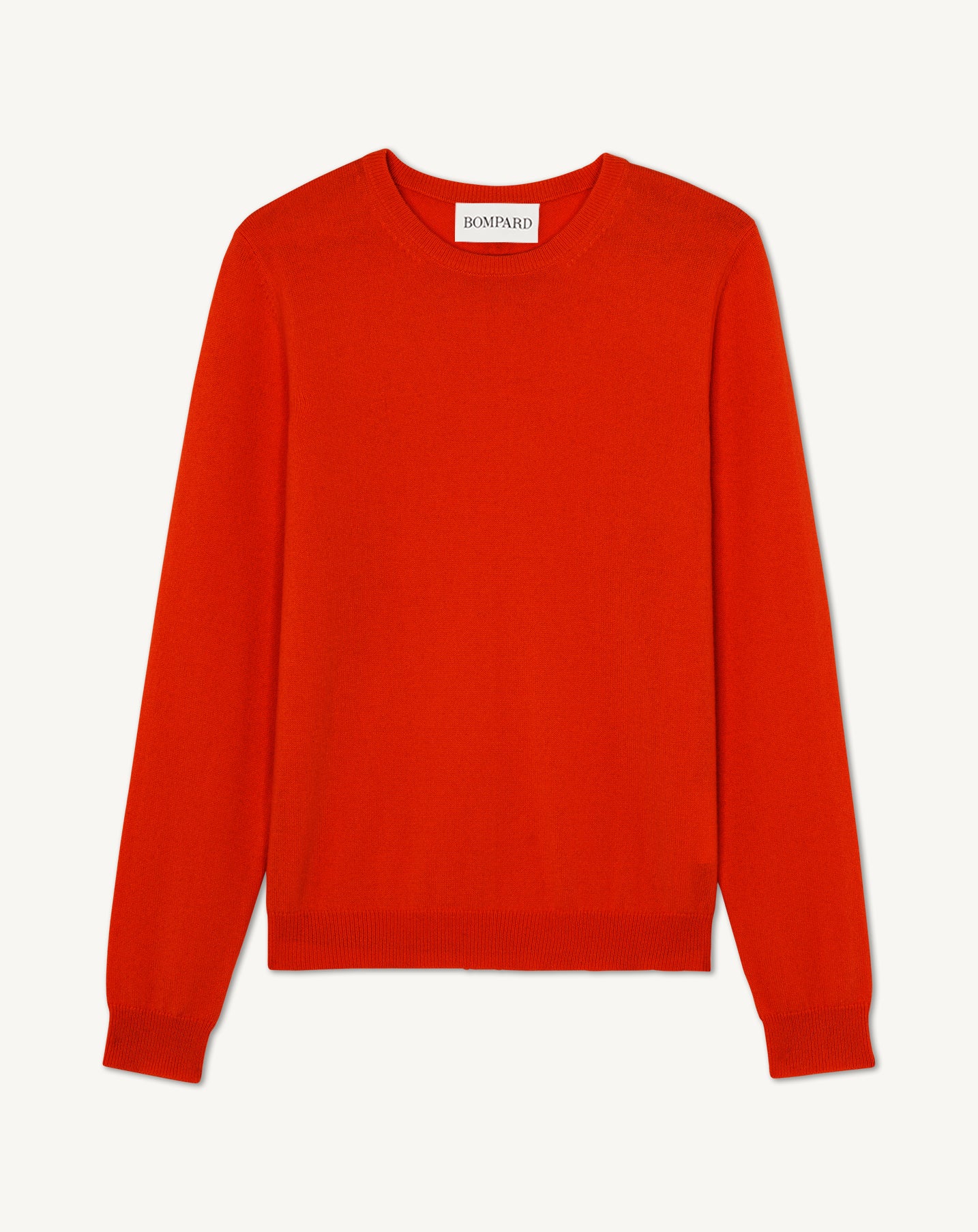 Ras de cou classique-ROUGE GORGE-100% cachemire