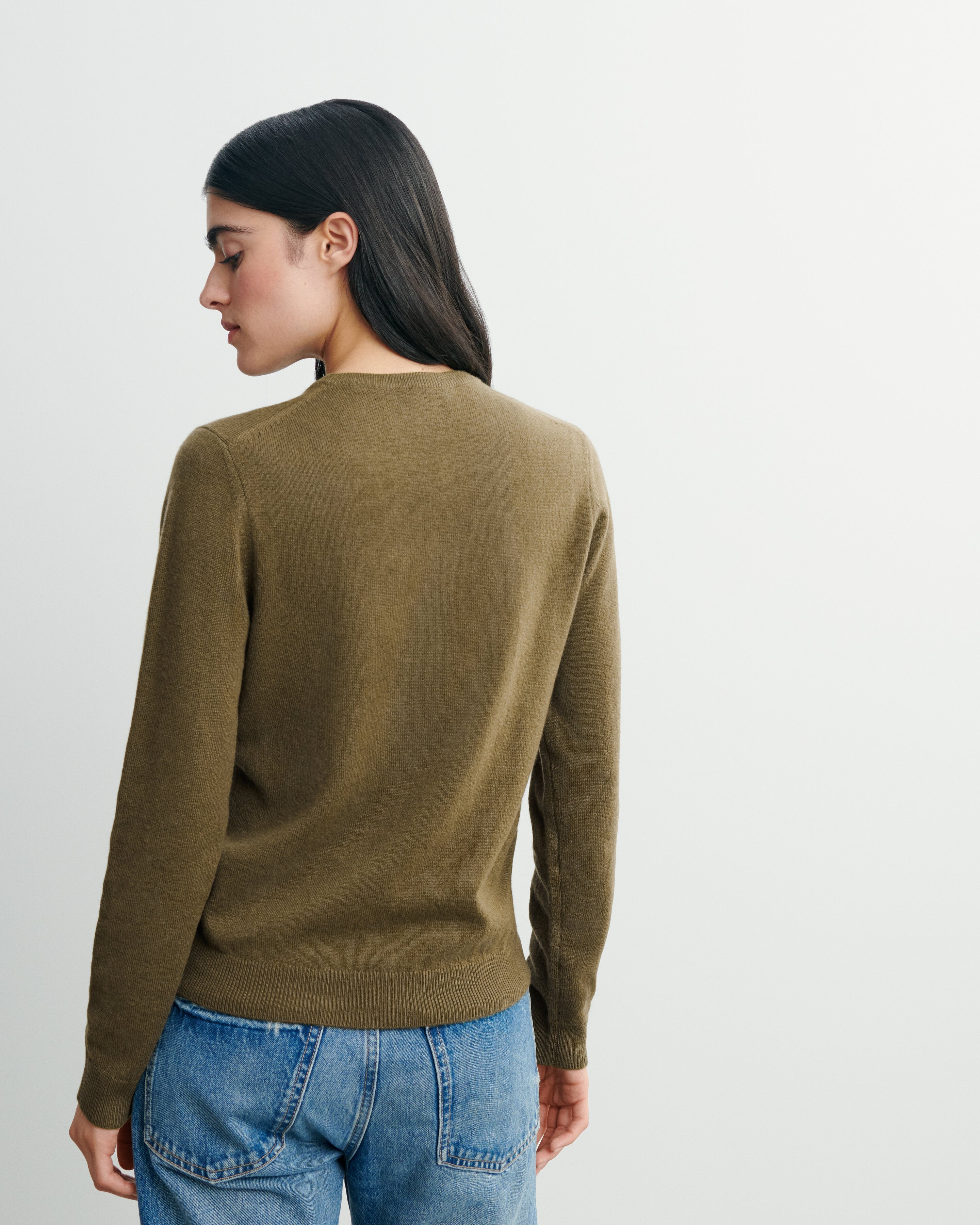 Pull col rond classique-BRONZE-100% cachemire