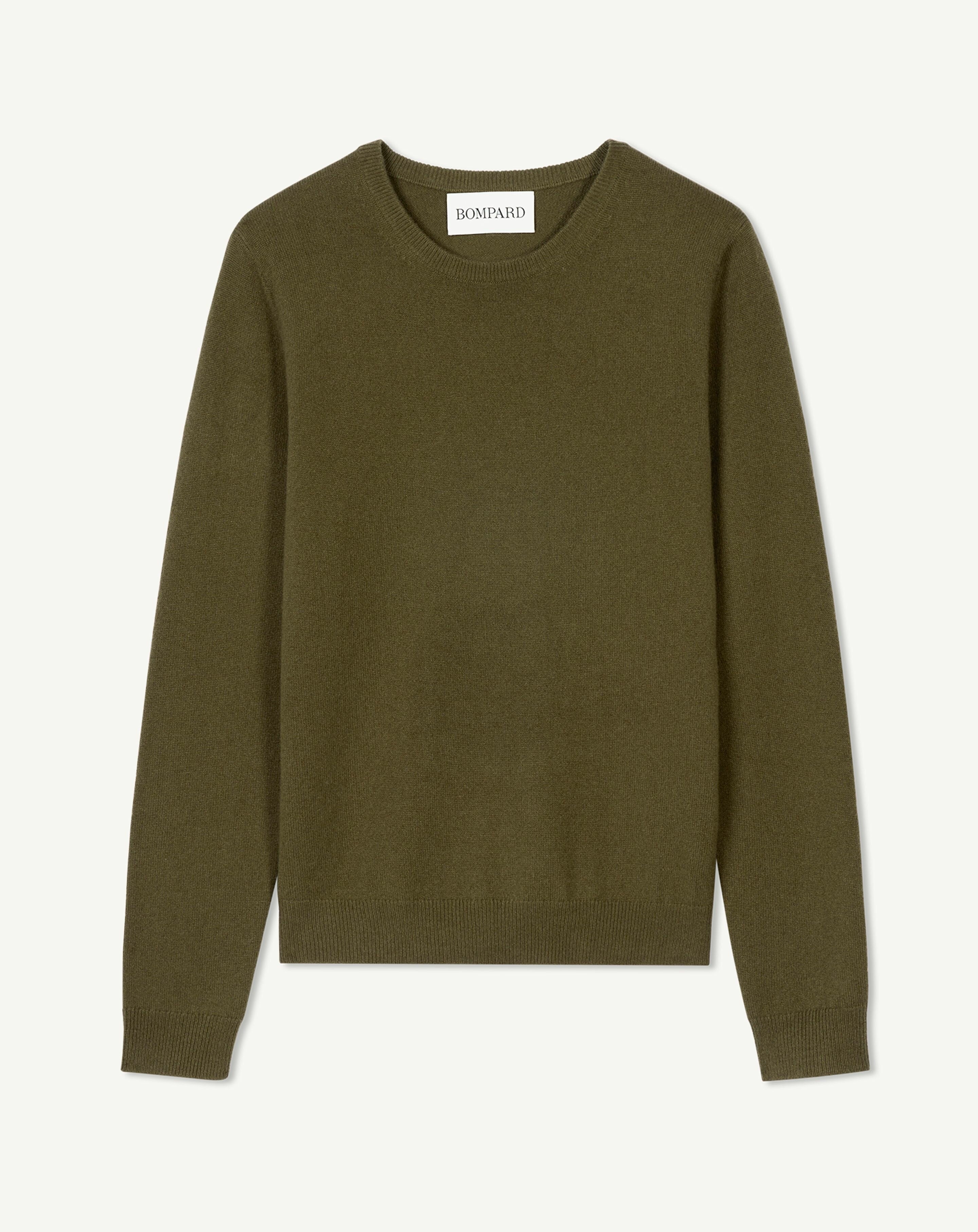 Pull col rond classique-BRONZE-100% cachemire