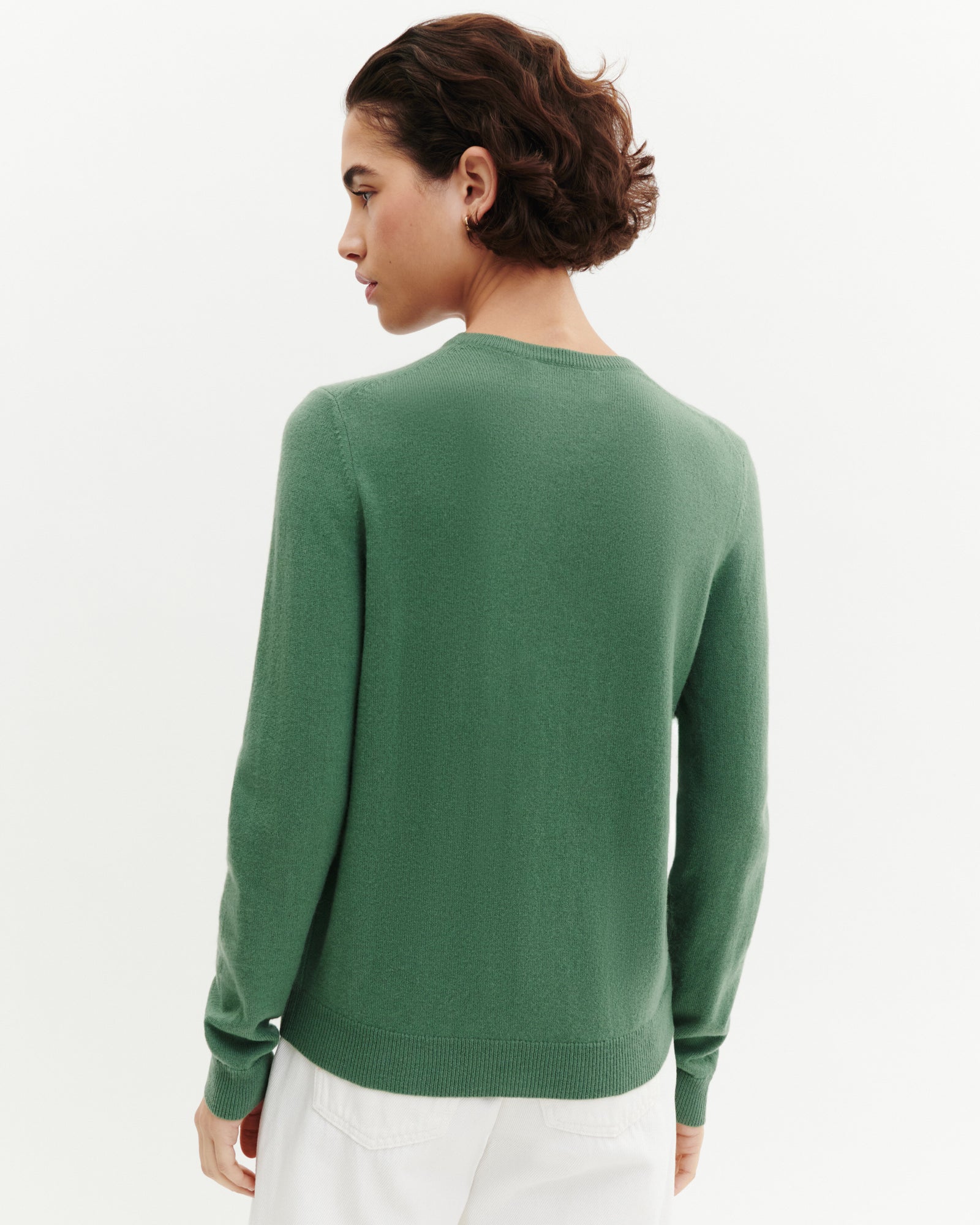 Pull col rond classique-JADE-100% cachemire
