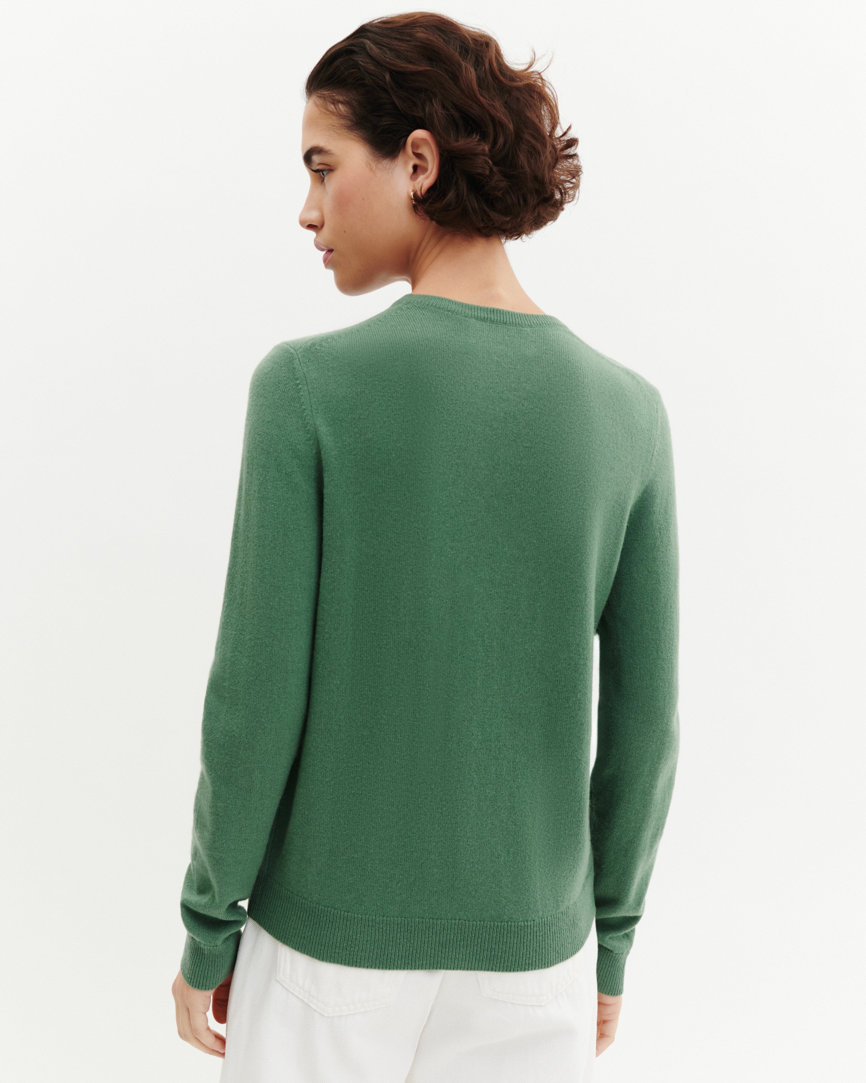 Pull col rond classique-JADE-100% cachemire