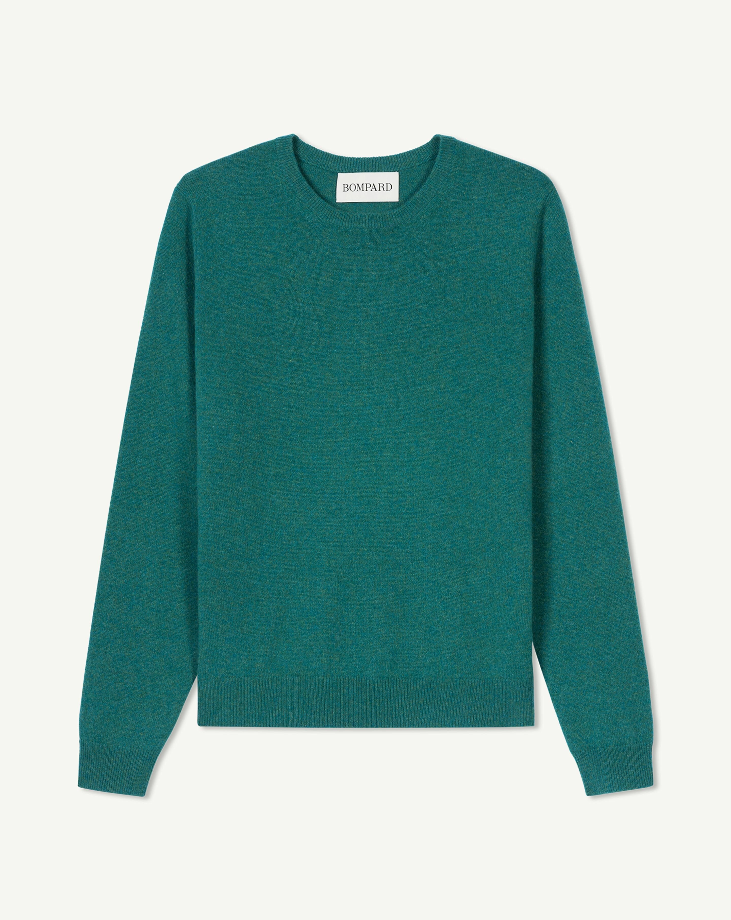 Pull col rond classique-CEDRE-100% cachemire