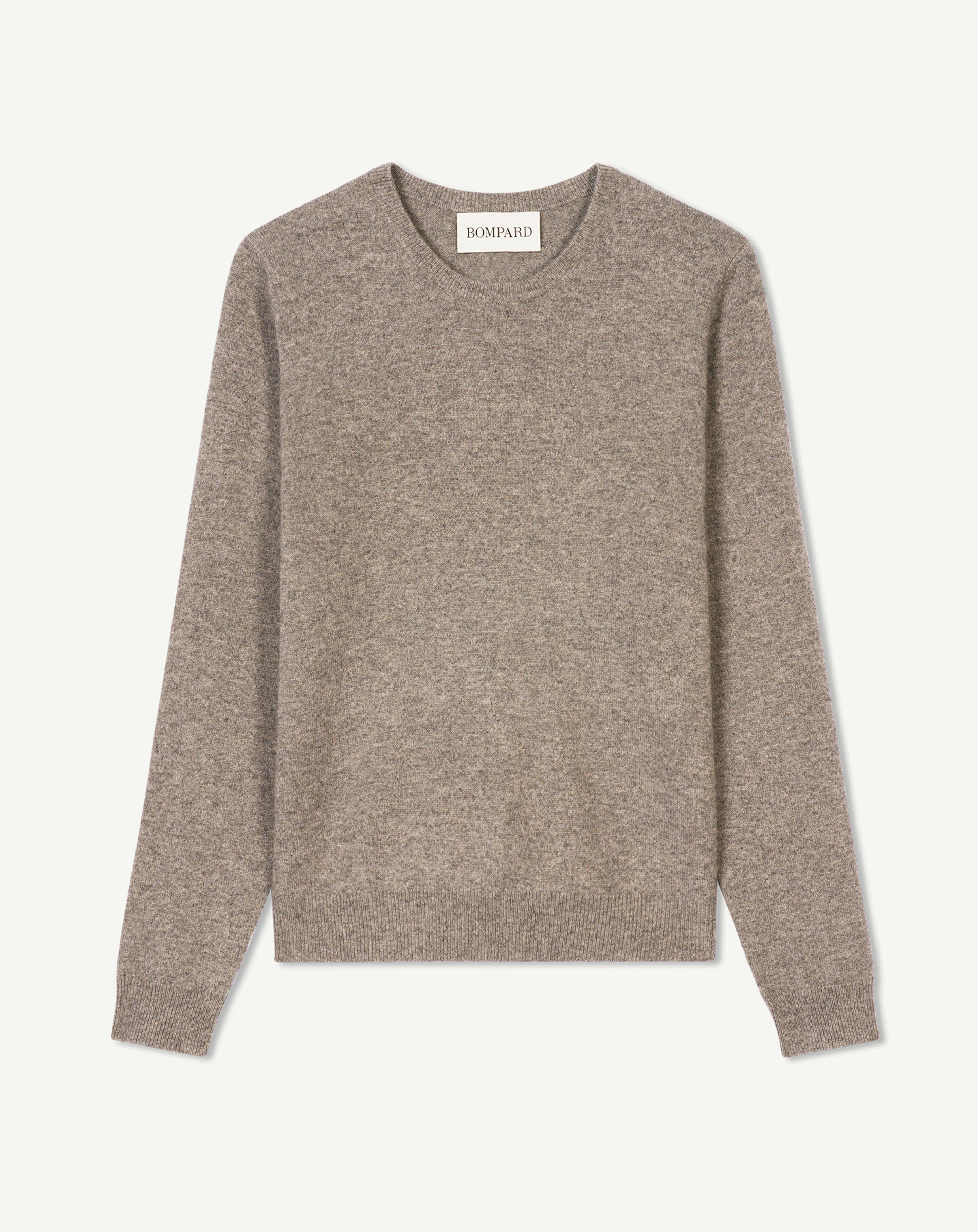 Pull Cachemire Et Soie Eric Bompard - Taille M, Couleur Beige/rose, Occasion Très Bon état