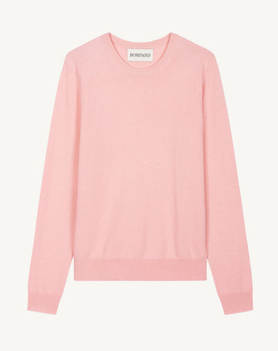 Pull col rond classique-SAKURA-100% cachemire