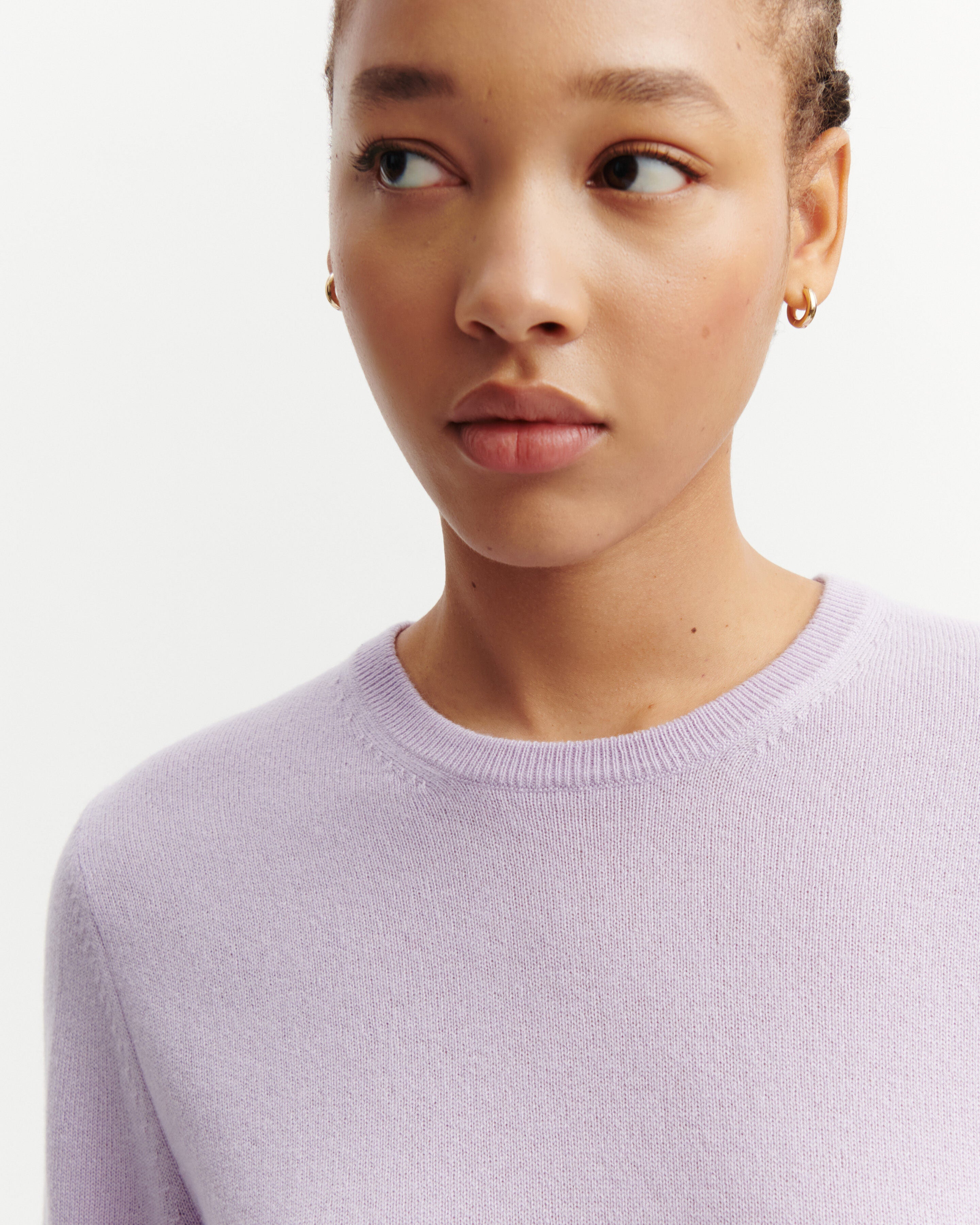 Pull col rond classique-JACINTHE-100% cachemire