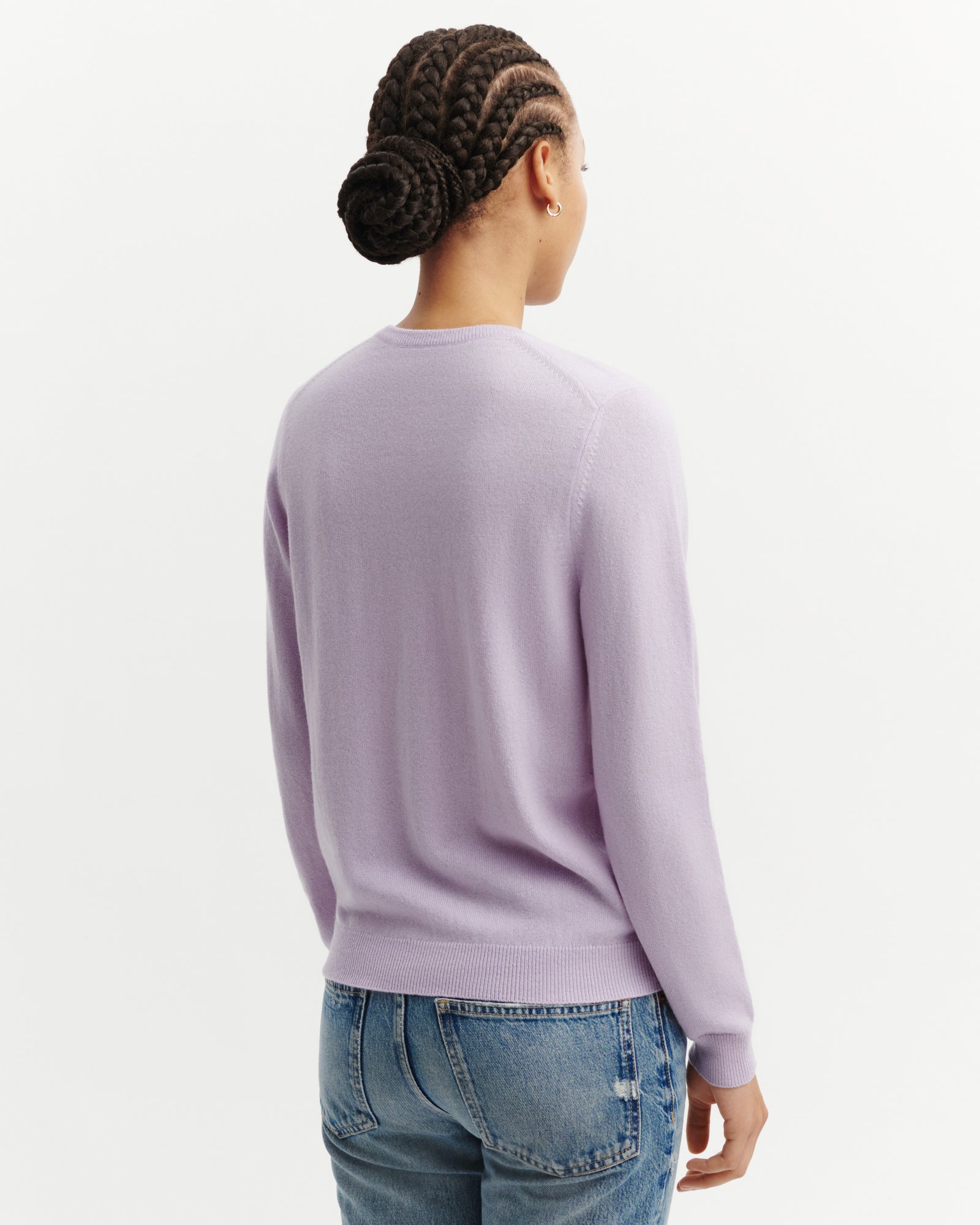 Pull col rond classique-JACINTHE-100% cachemire