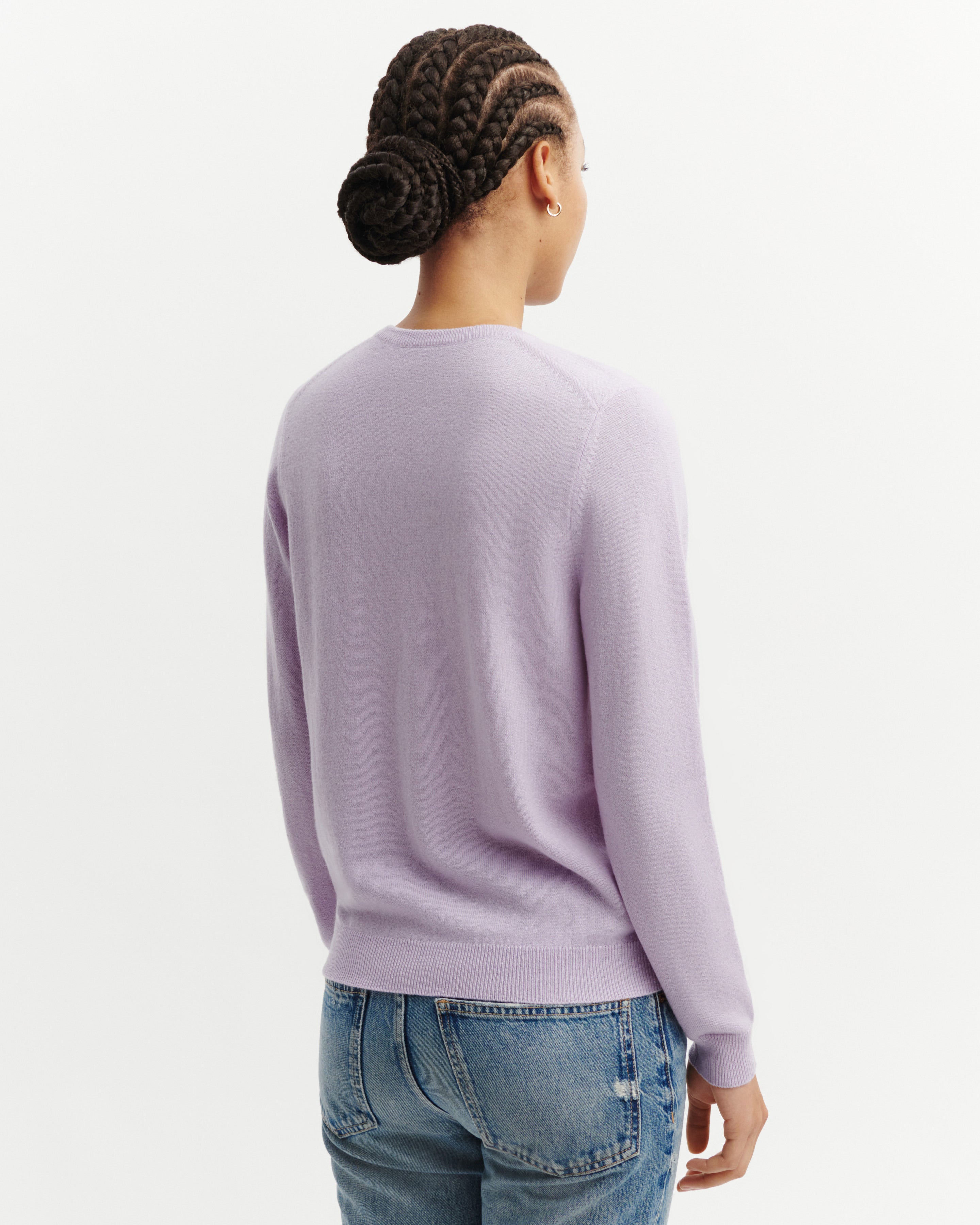 Pull col rond classique-JACINTHE-100% cachemire