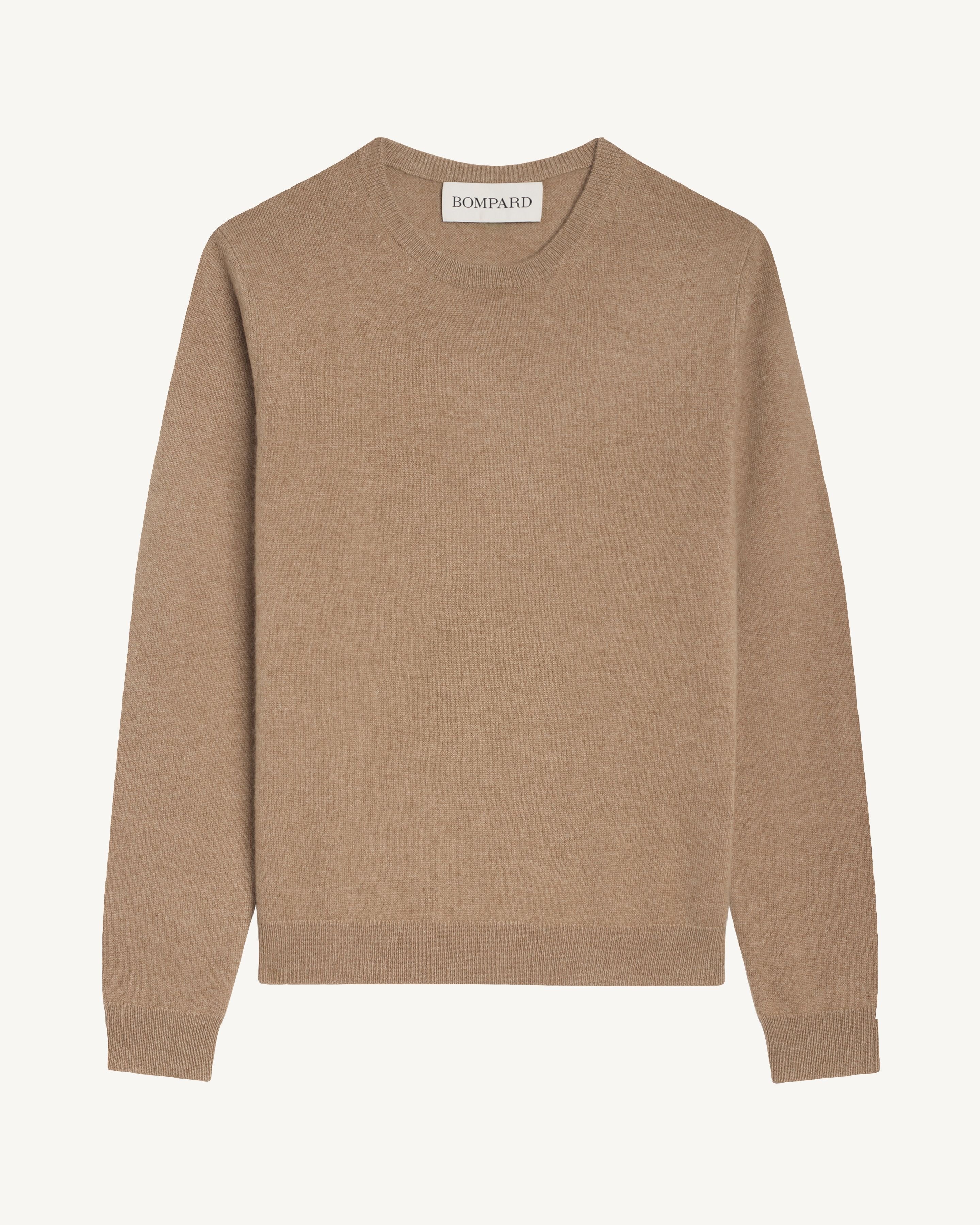 Pull col rond classique-KRAFT-100% cachemire