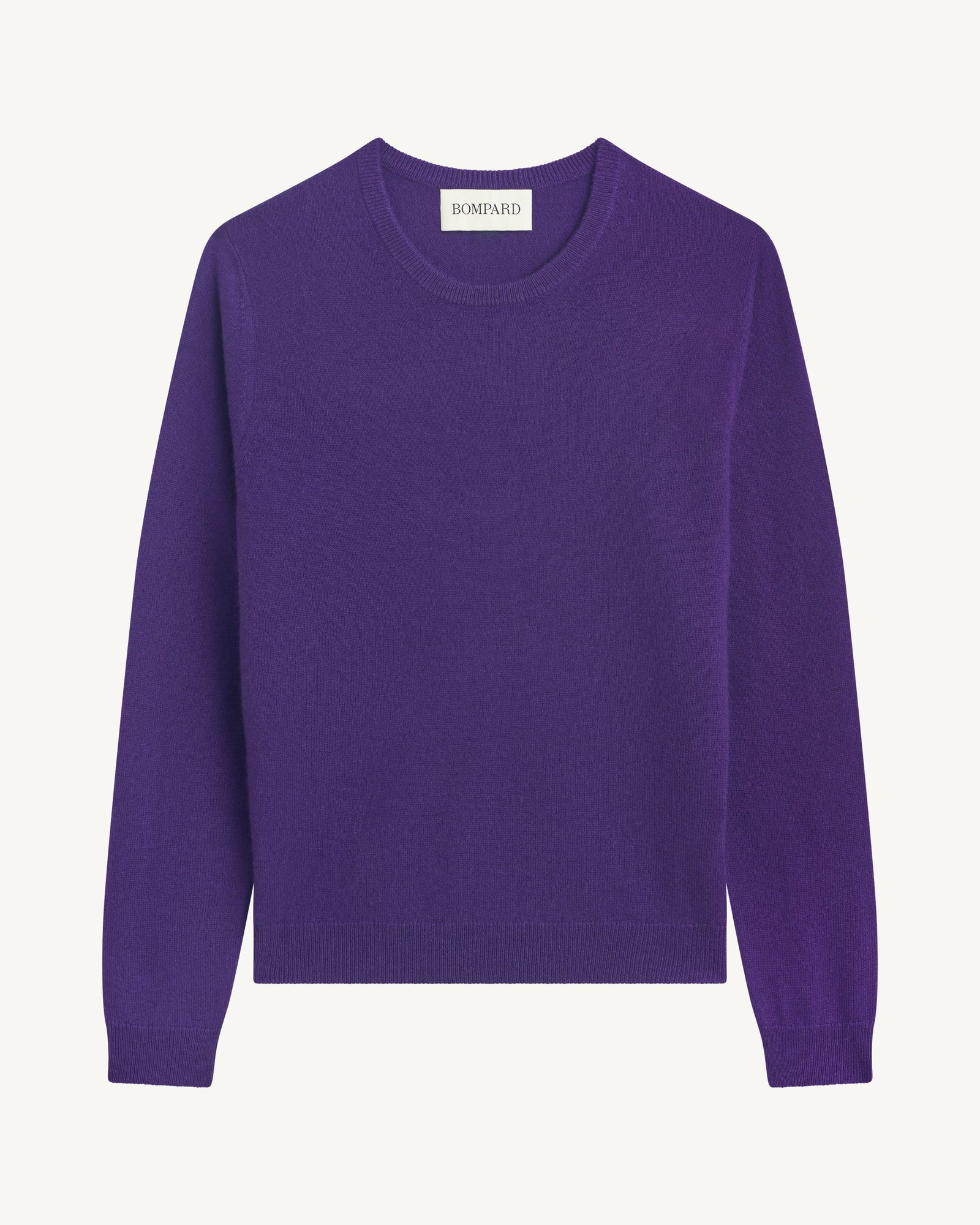 Pull col rond classique-ULTRAVIOLET-100% cachemire