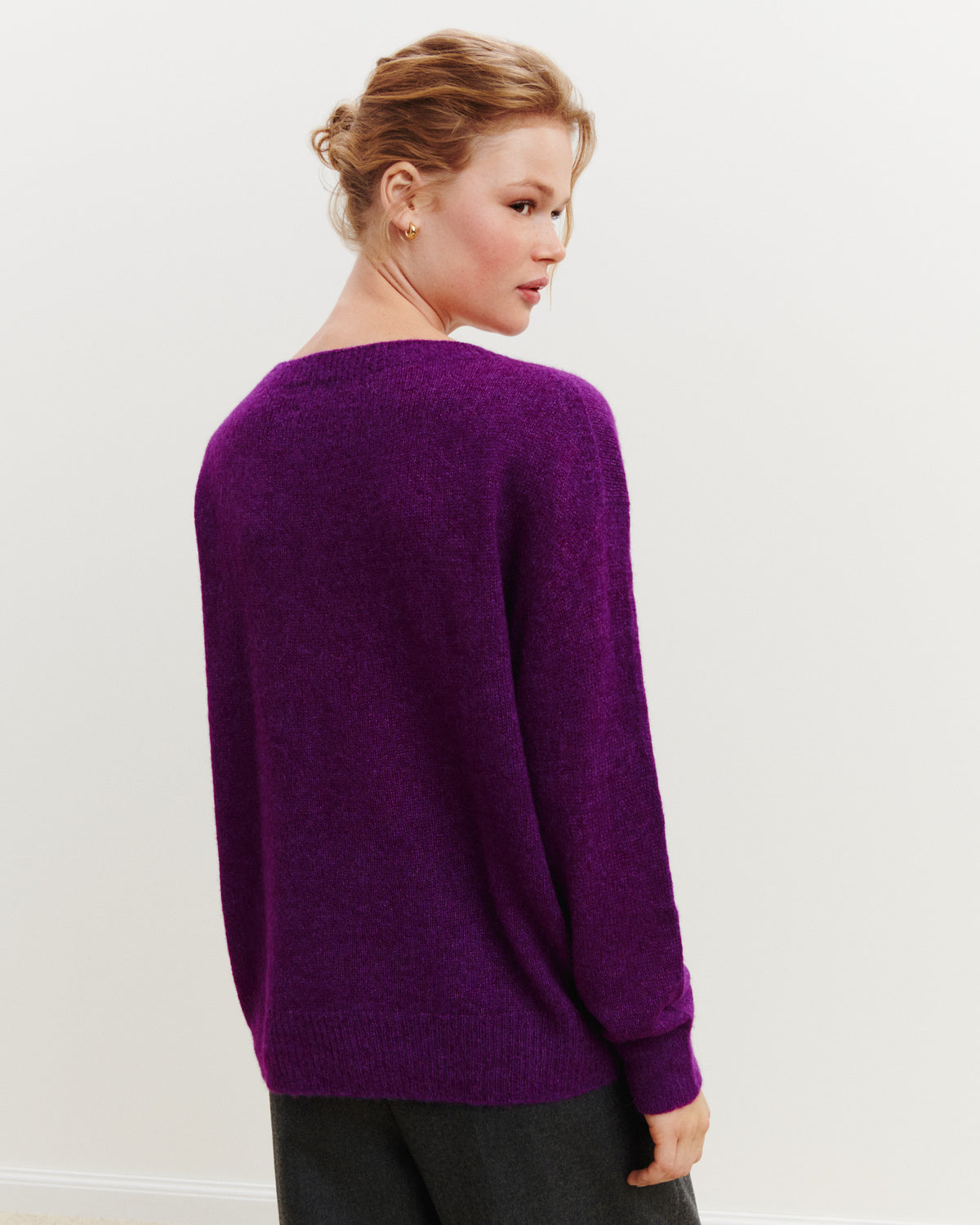 Col rond oversized plume-CYCLAMEN-40% : baby alpaga; 32% : soie; 28% : cachemire