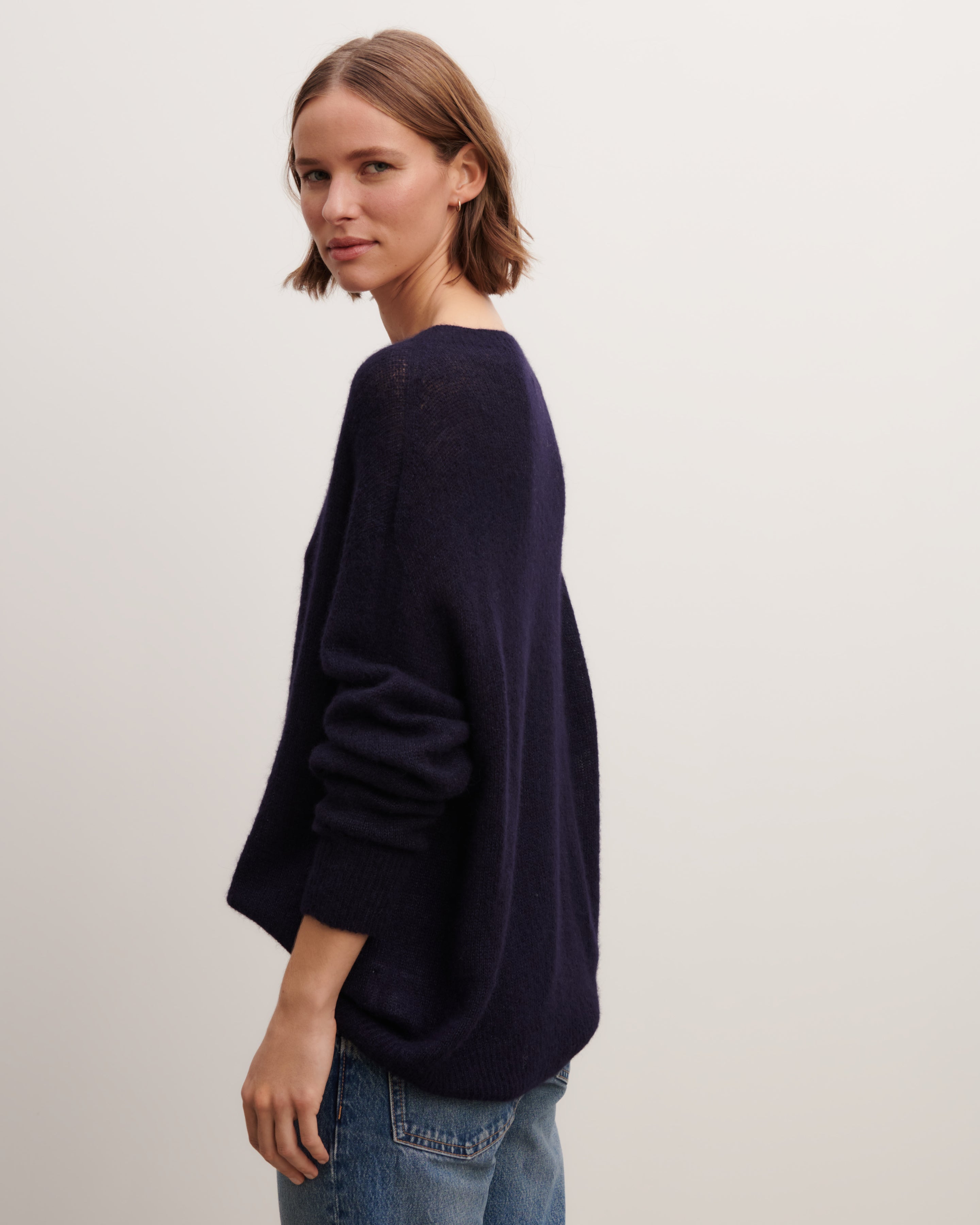 Col rond maille plume-MARINE-40% baby alpaga 32% cachemire 28% soie