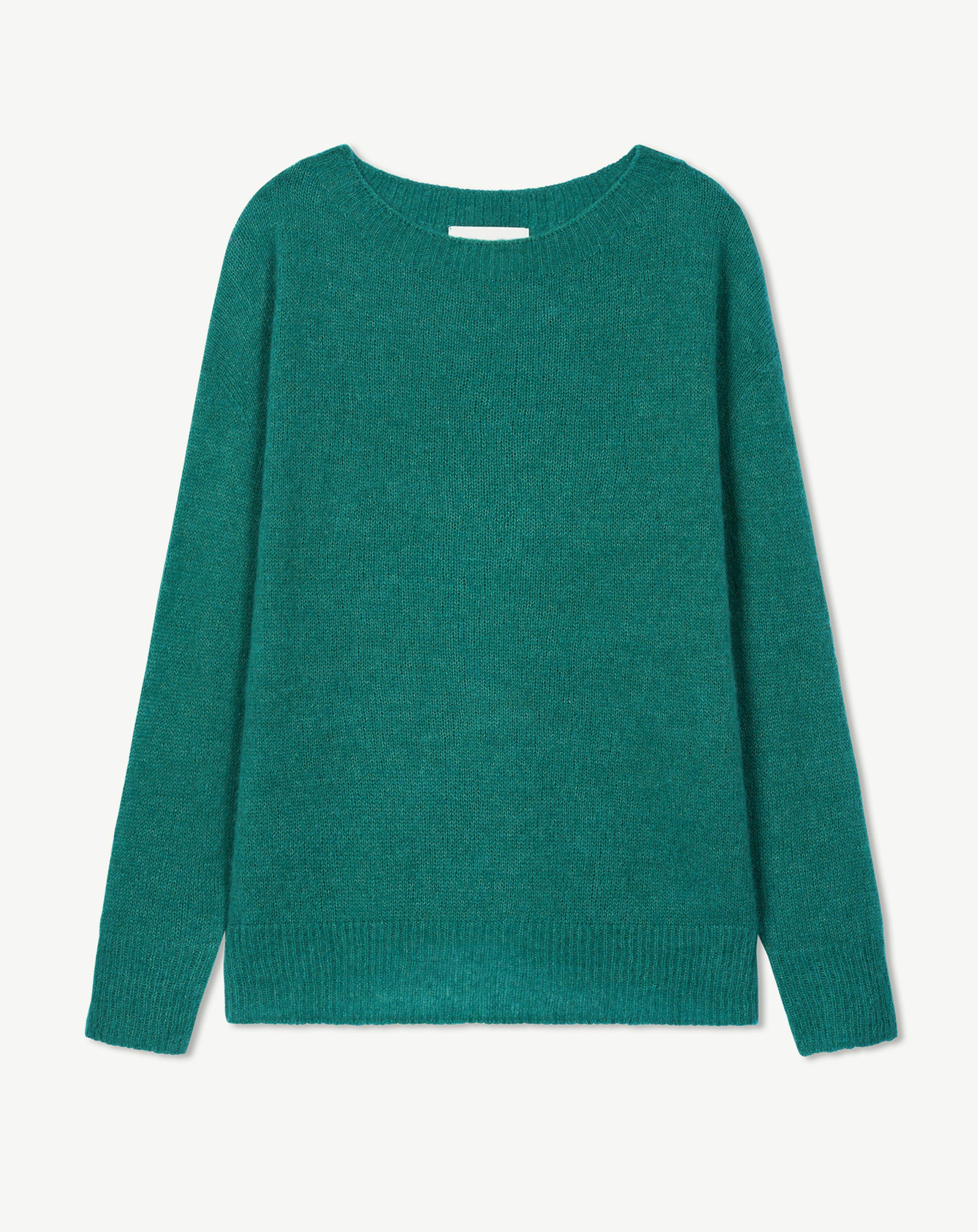 Col rond maille plume-CEDRE-40% baby alpaga 32% cachemire 28% soie